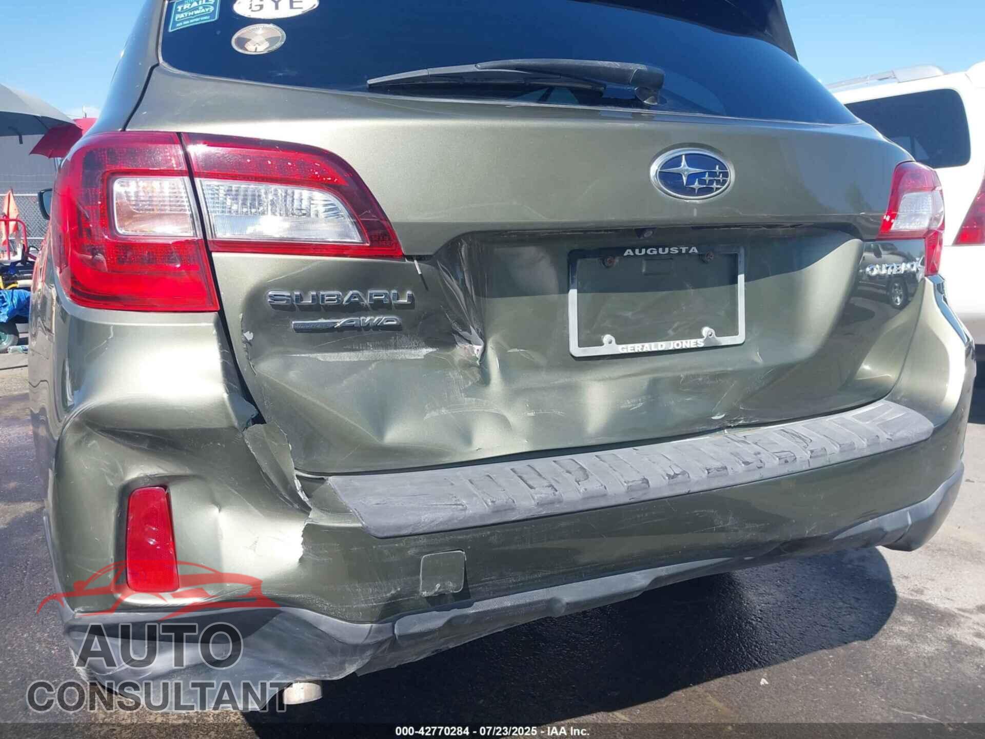 SUBARU OUTBACK 2015 - 4S4BSBHC9F3296832