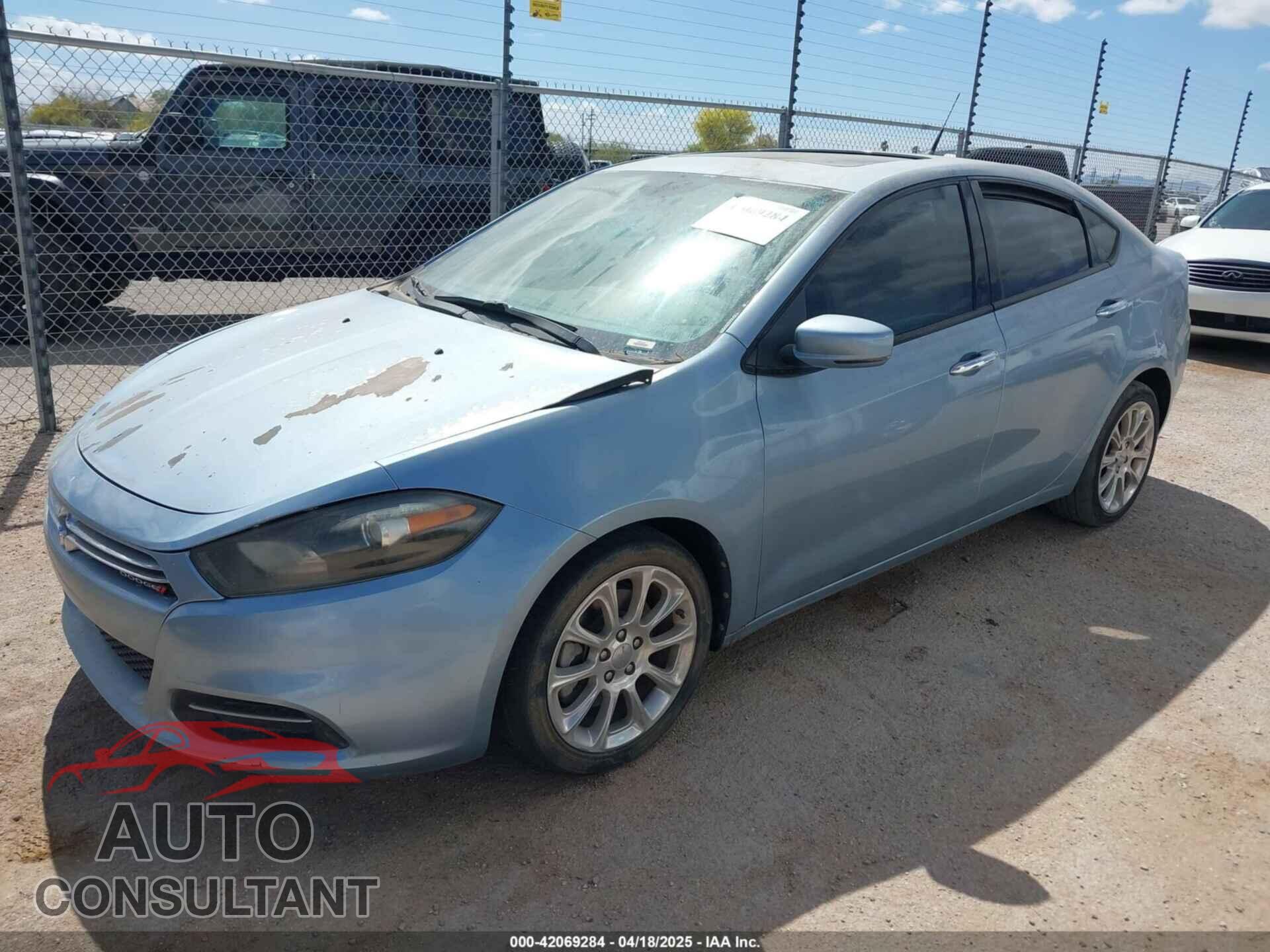 DODGE DART 2013 - 1C3CDFCH2DD182485