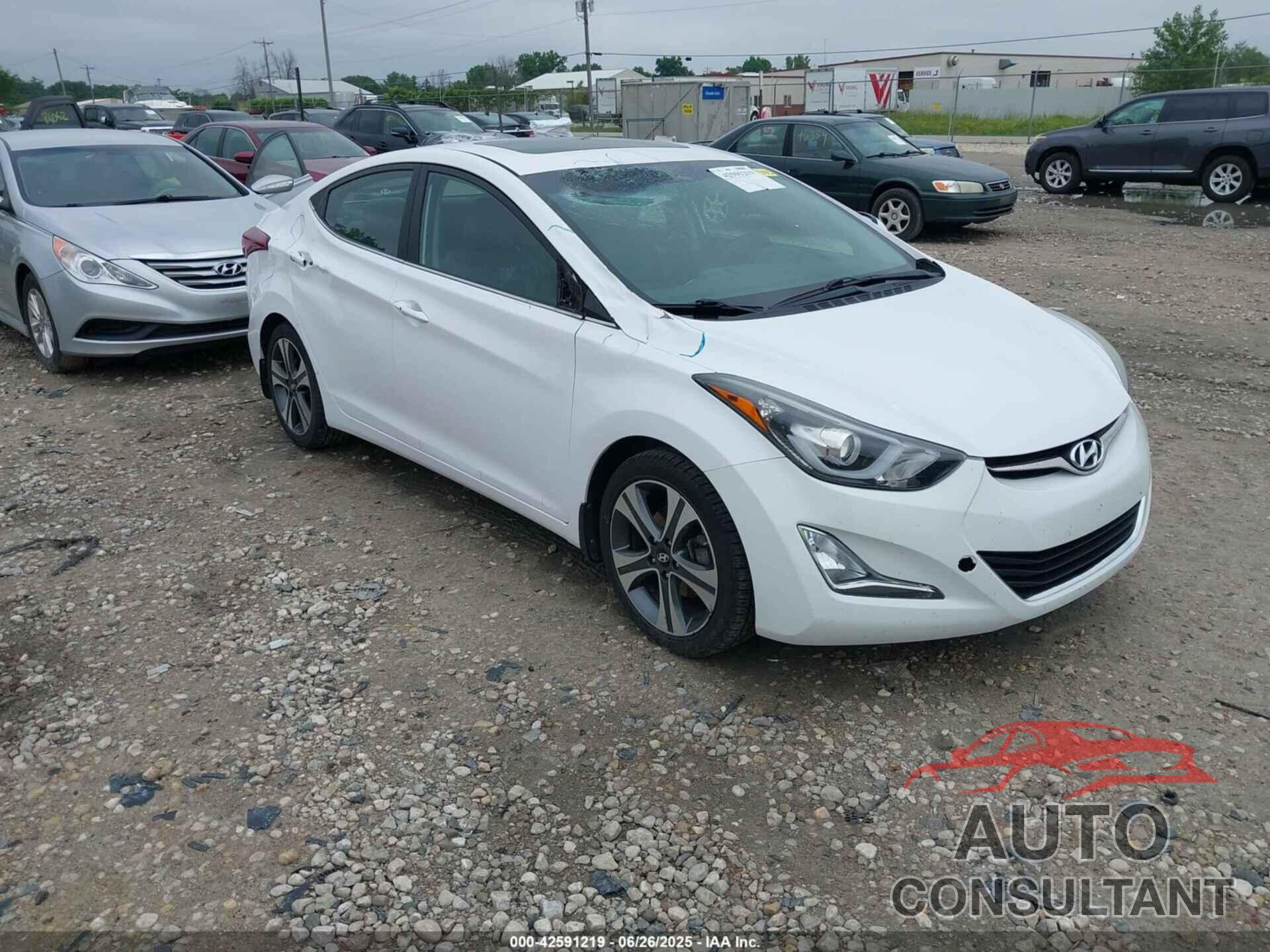 HYUNDAI ELANTRA 2015 - KMHDH4AH2FU357537