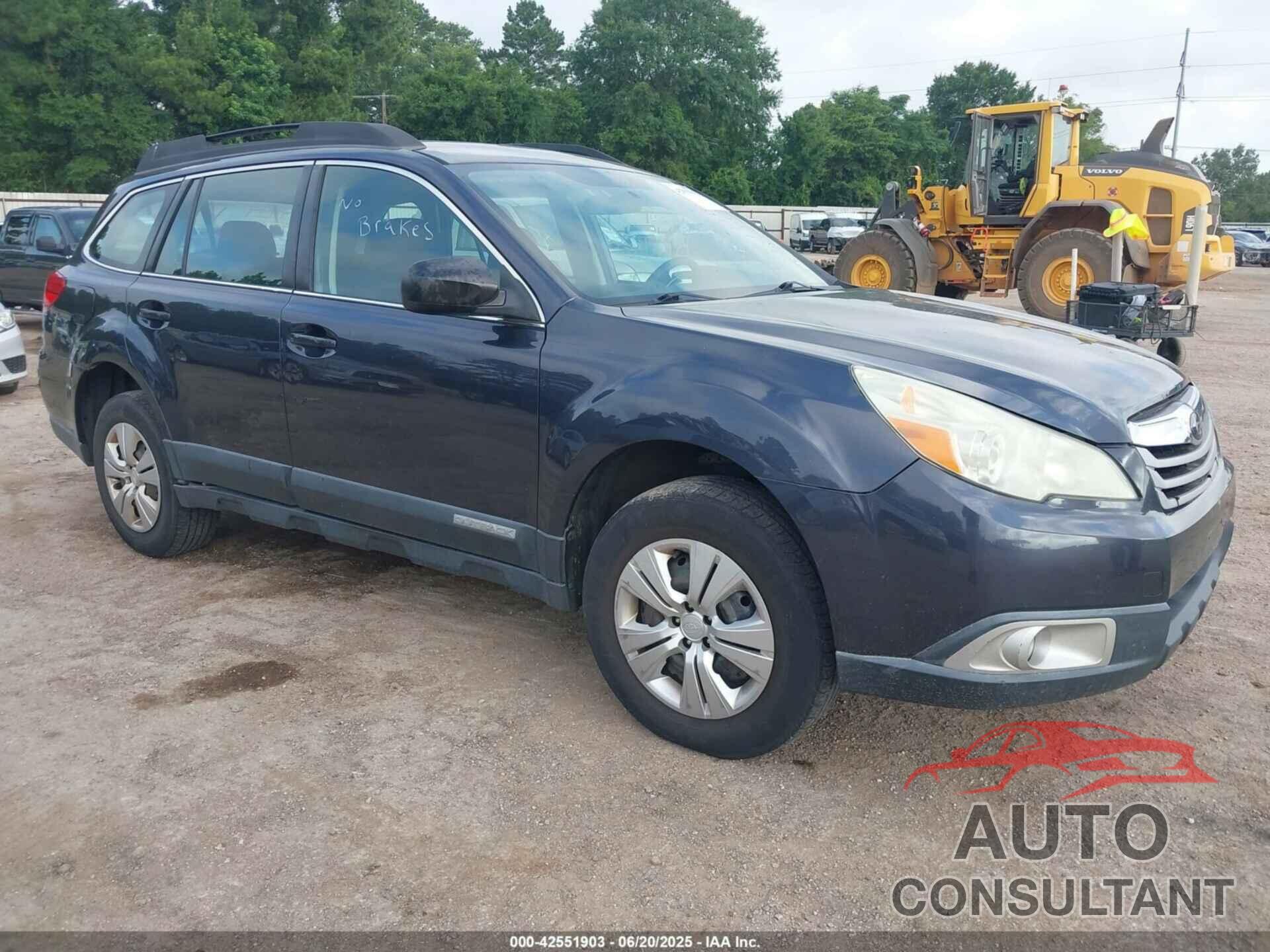 SUBARU OUTBACK 2011 - 4S4BRBAC4B3324939