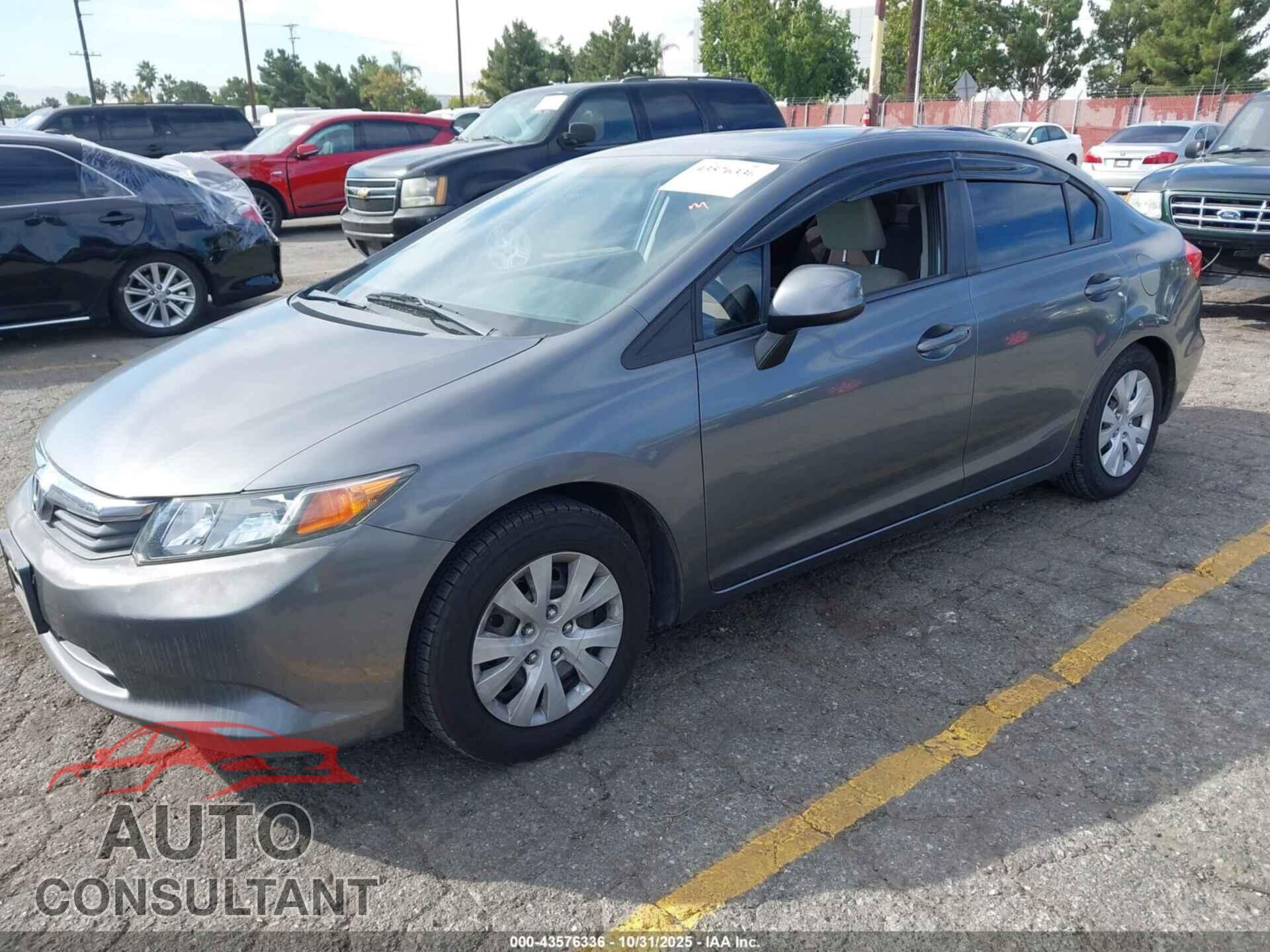 HONDA CIVIC 2012 - 19XFB2F54CE351072