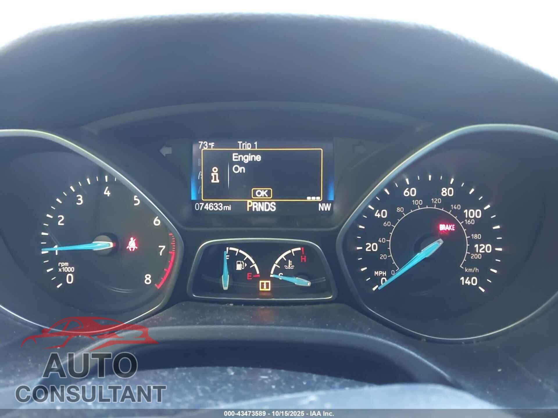 FORD FOCUS 2016 - 1FADP3K22GL357174
