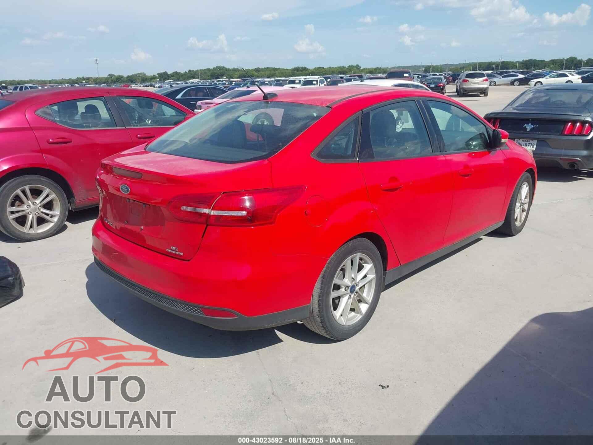 FORD FOCUS 2016 - 1FADP3F23GL325442