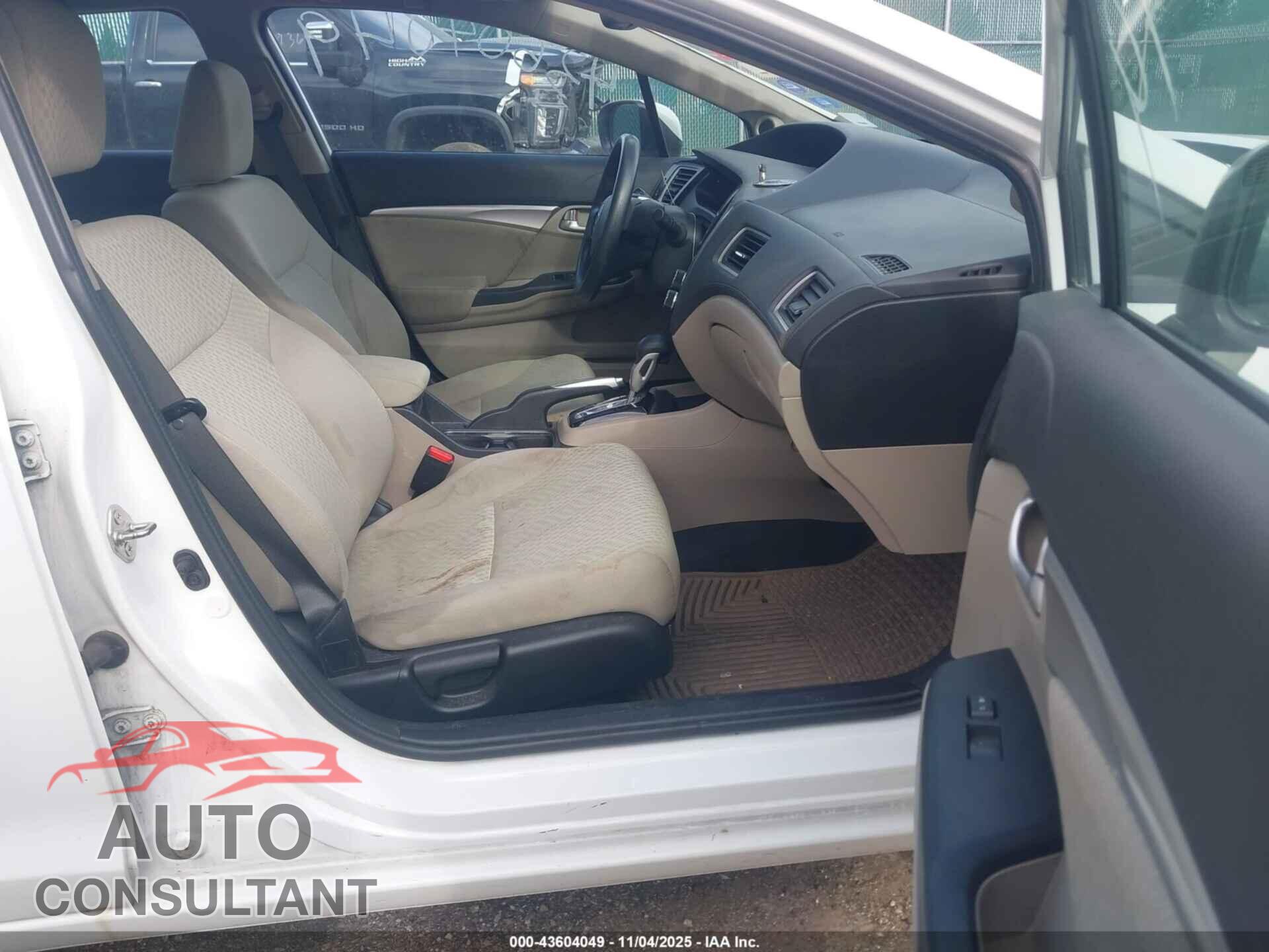 HONDA CIVIC 2014 - 19XFB2F85EE012902