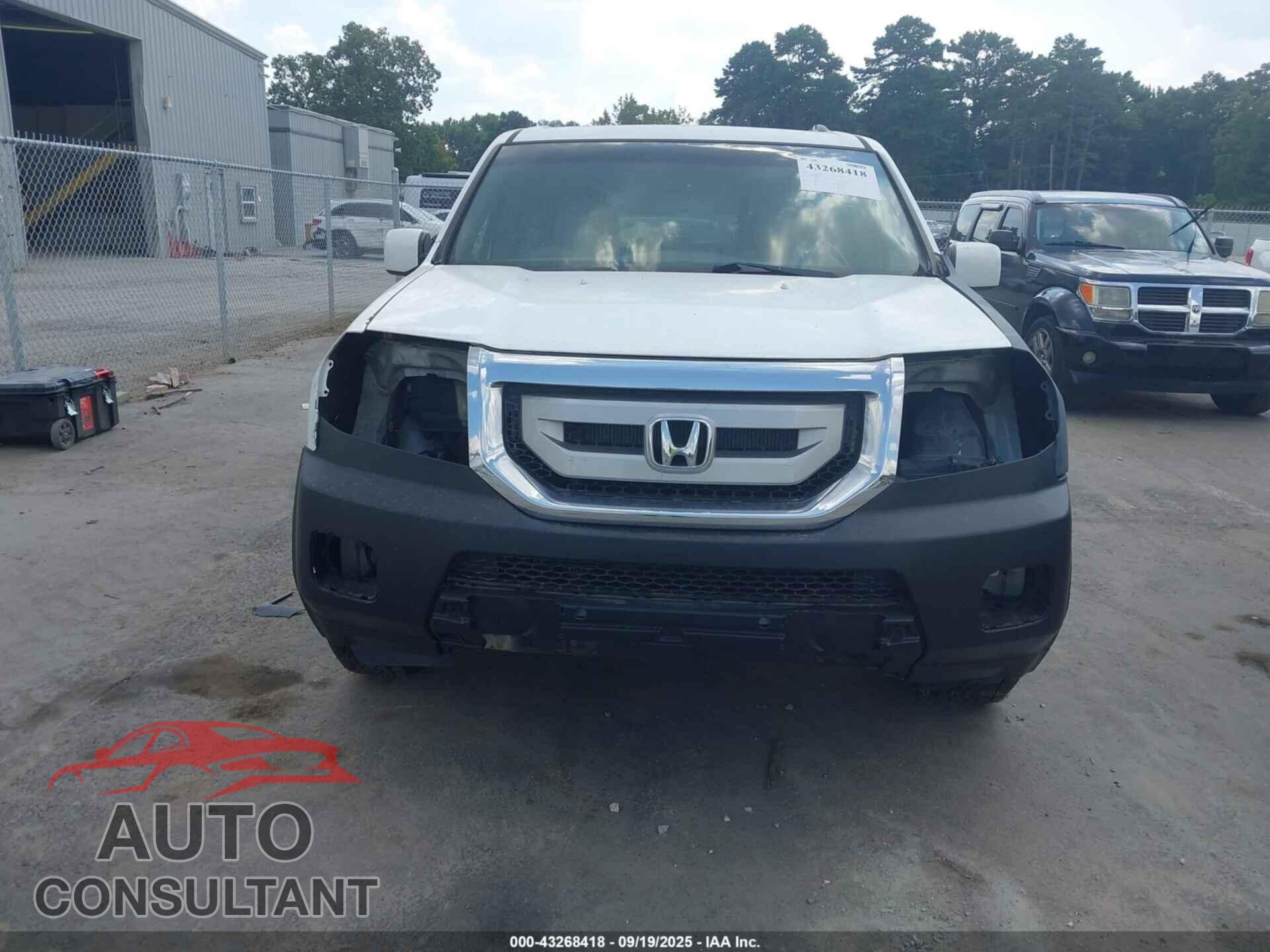 HONDA PILOT 2009 - 5FNYF48499B042293