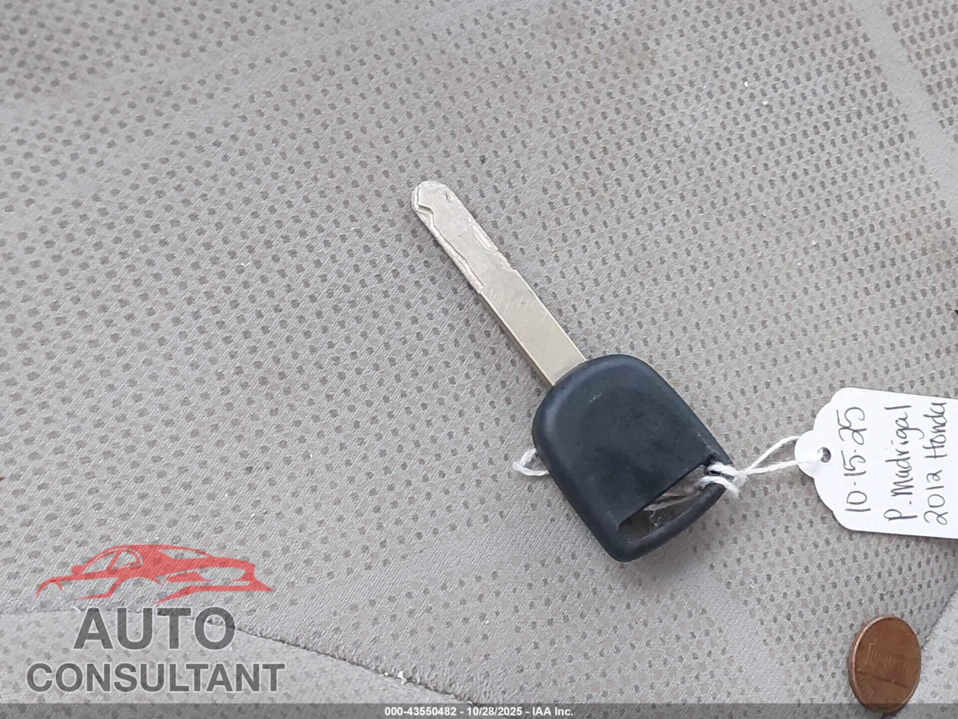 HONDA CIVIC 2012 - 2HGFB2F54CH564237