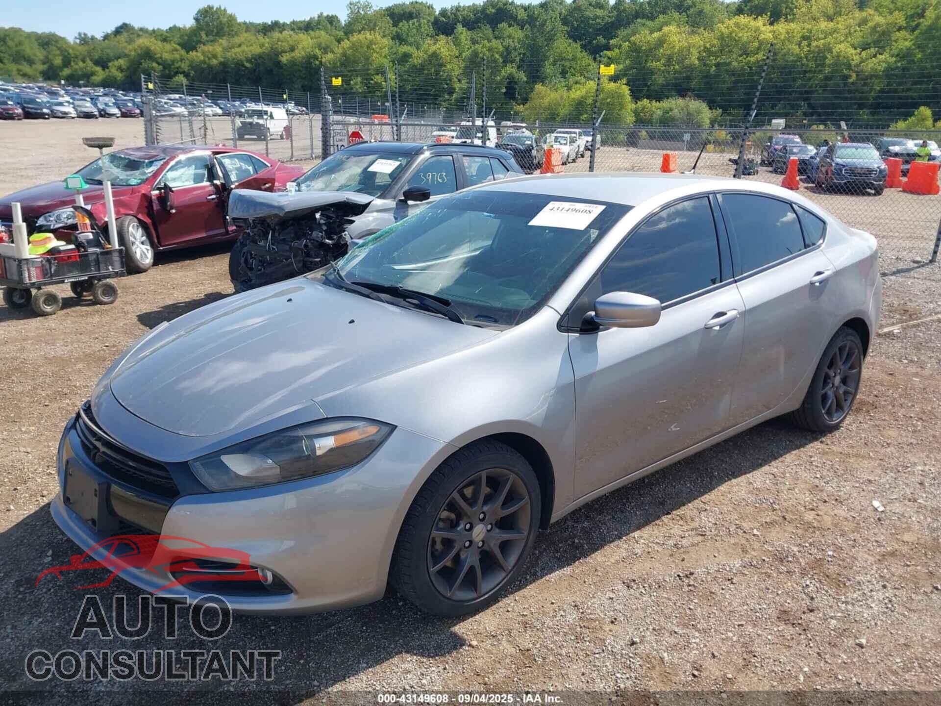 DODGE DART 2015 - 1C3CDFBB4FD301282
