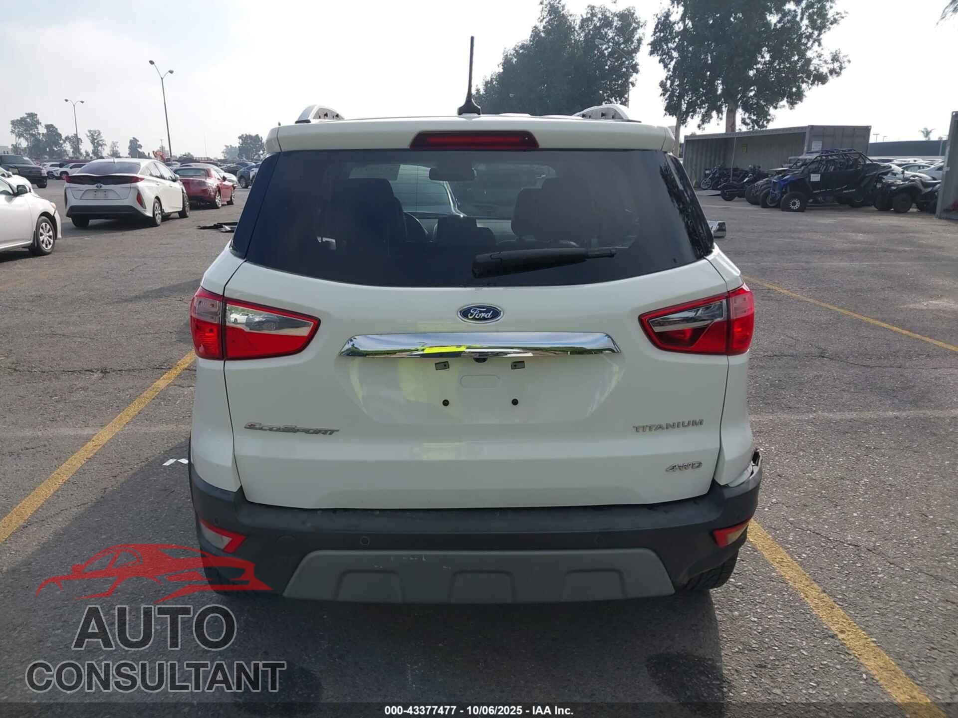 FORD ECOSPORT 2019 - MAJ6S3KL4KC307708