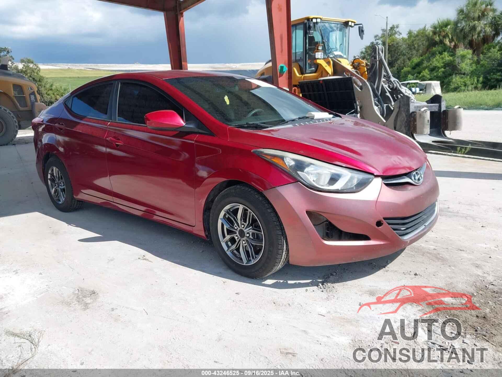 HYUNDAI ELANTRA 2015 - 5NPDH4AEXFH568005