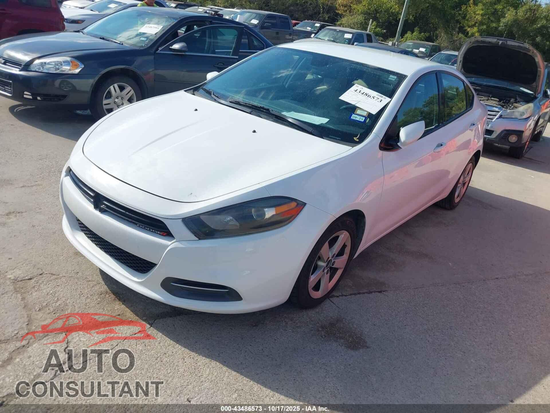 DODGE DART 2015 - 1C3CDFBB5FD211669