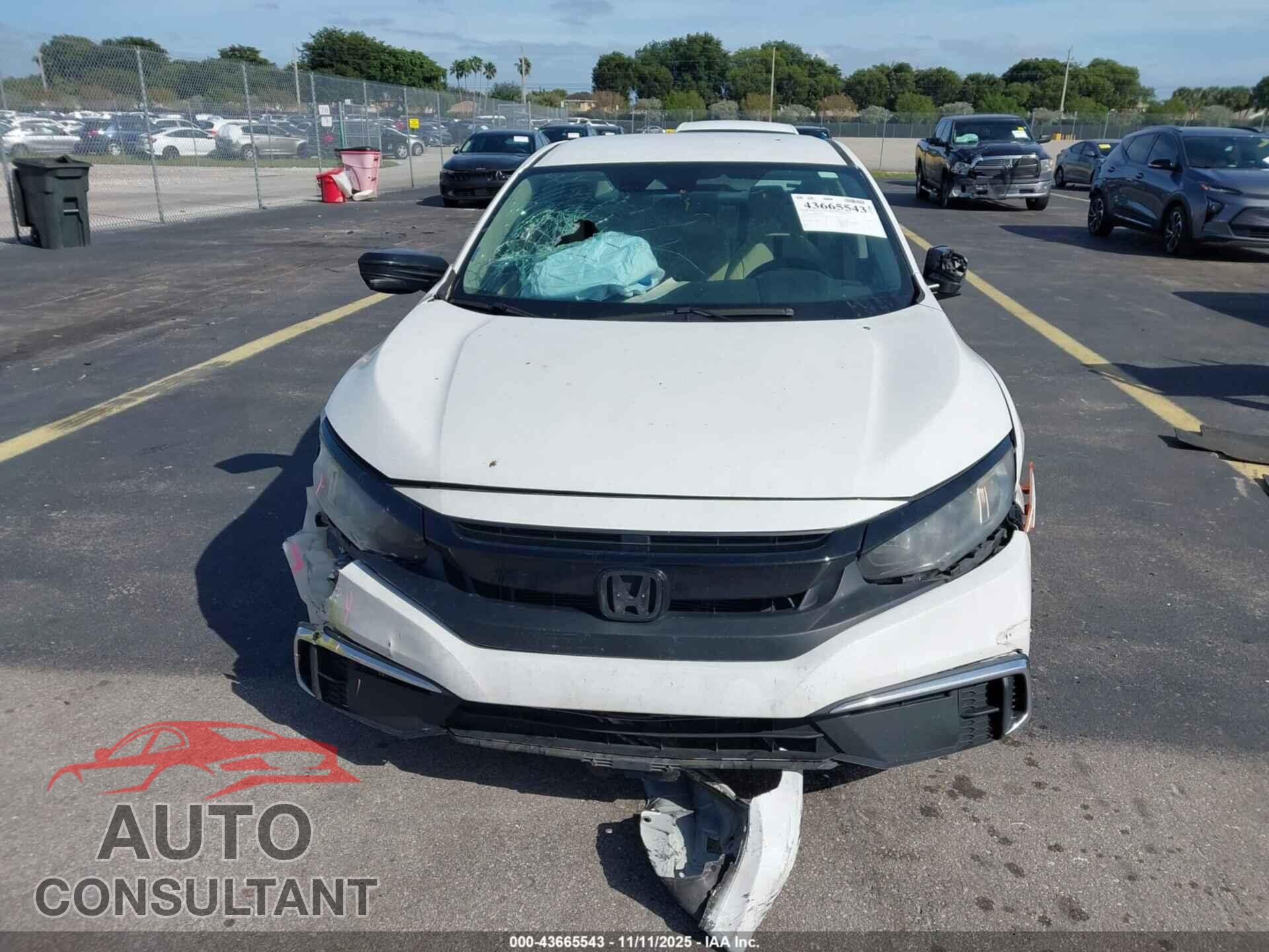 HONDA CIVIC 2019 - 2HGFC2F62KH572387