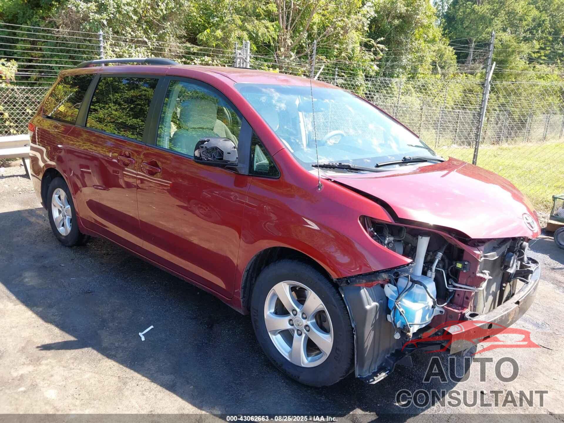 TOYOTA SIENNA 2014 - 5TDKK3DC9ES487728