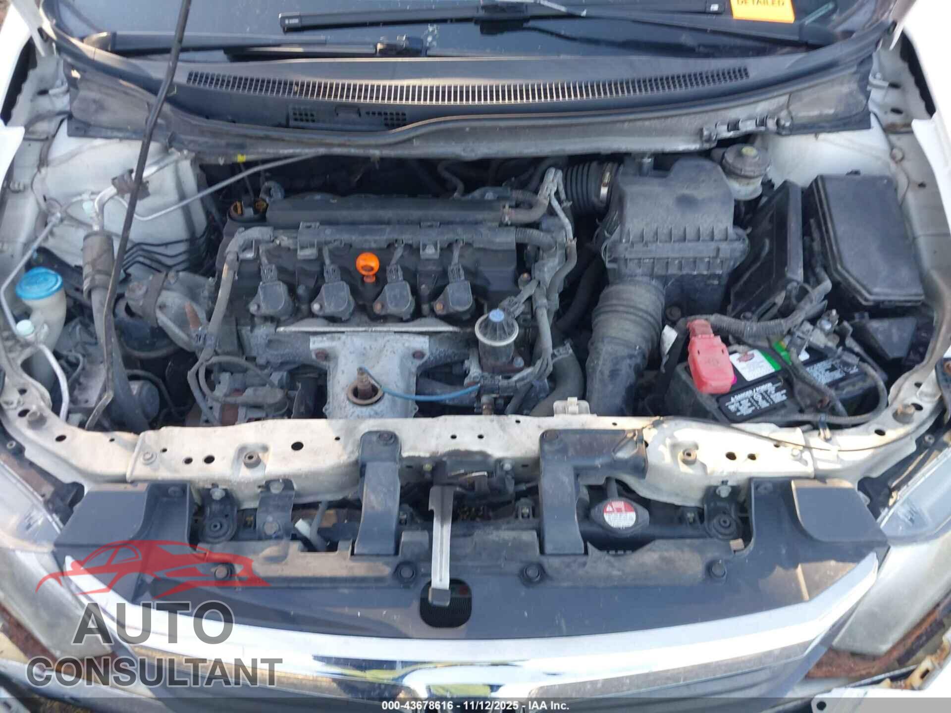 HONDA CIVIC 2012 - 19XFB2F57CE106914