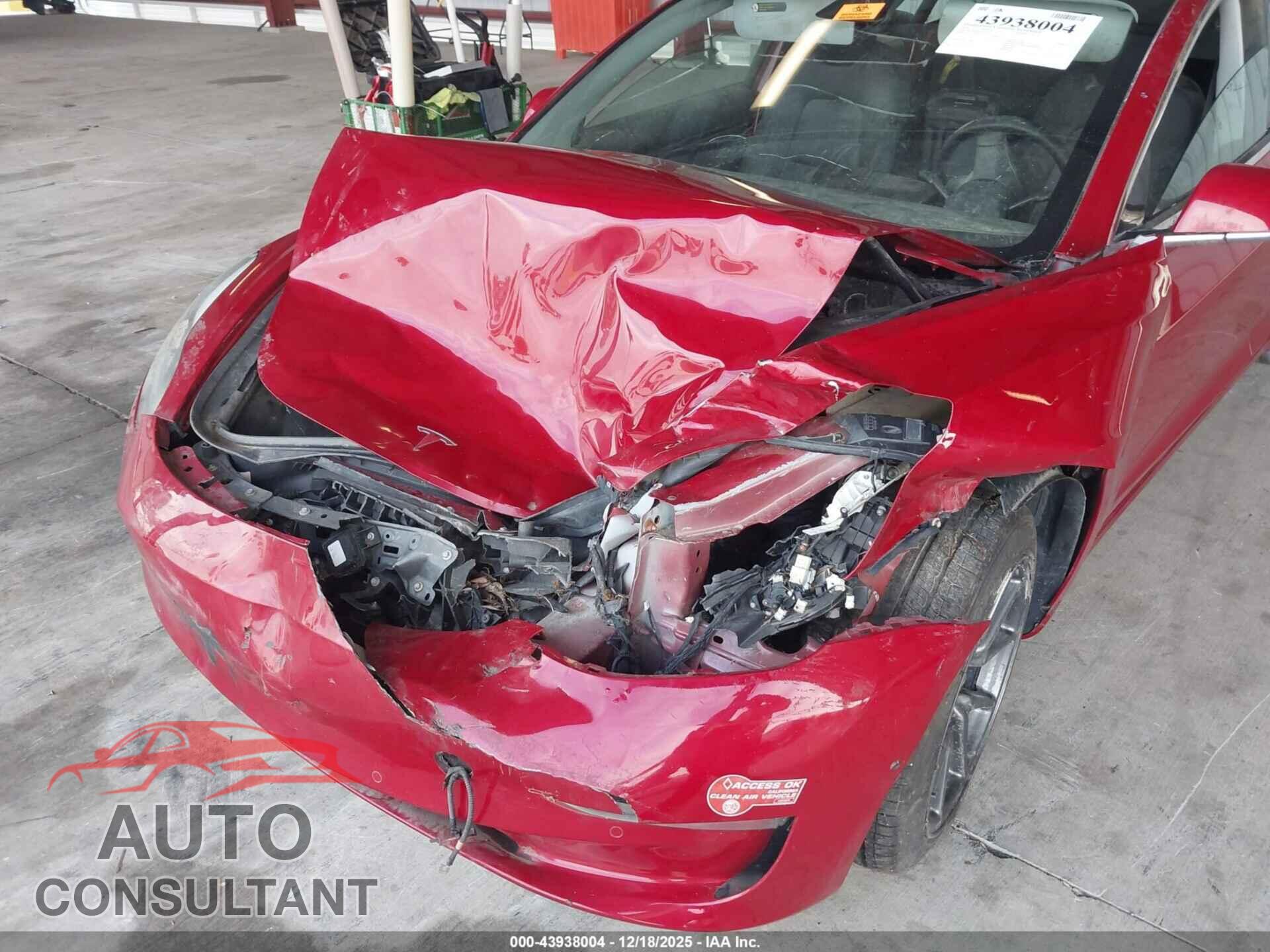 TESLA MODEL 3 2018 - 5YJ3E1EB3JF054572