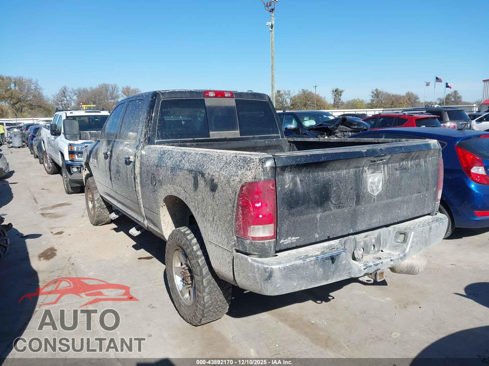 DODGE RAM 2500 2010 - 3D7UT2CL9AG165932