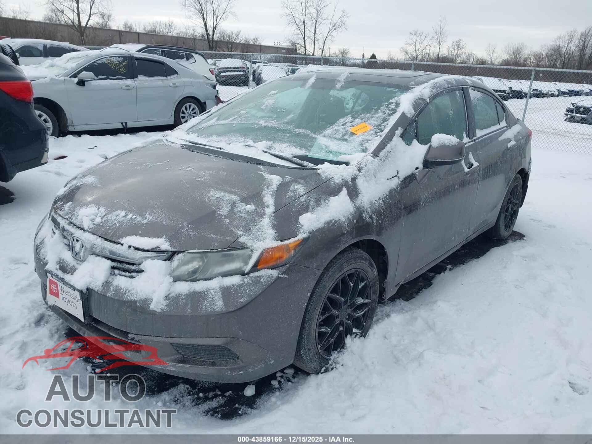HONDA CIVIC 2012 - 19XFB2F86CE079148