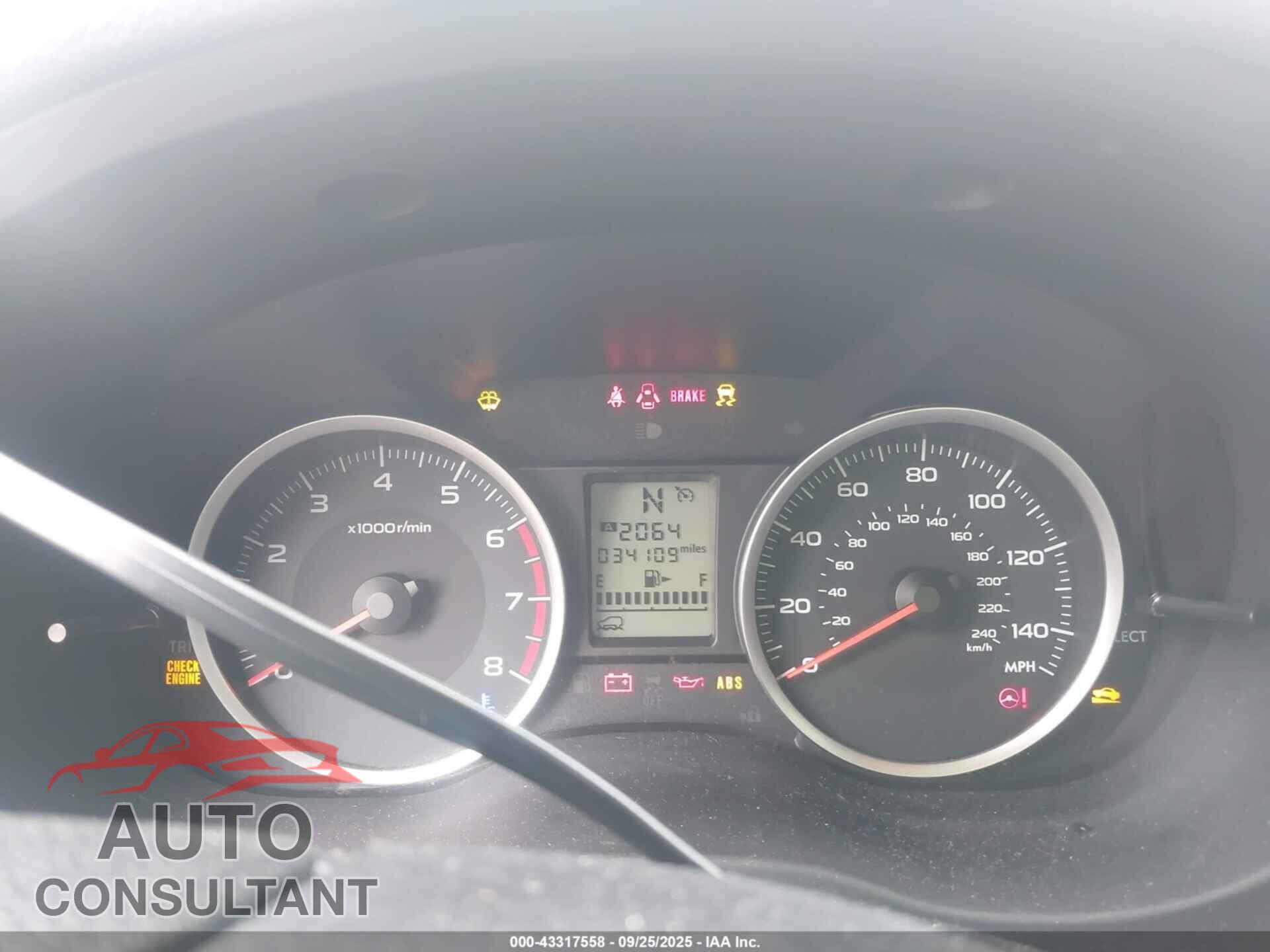 SUBARU FORESTER 2017 - JF2SJAEC1HH488453