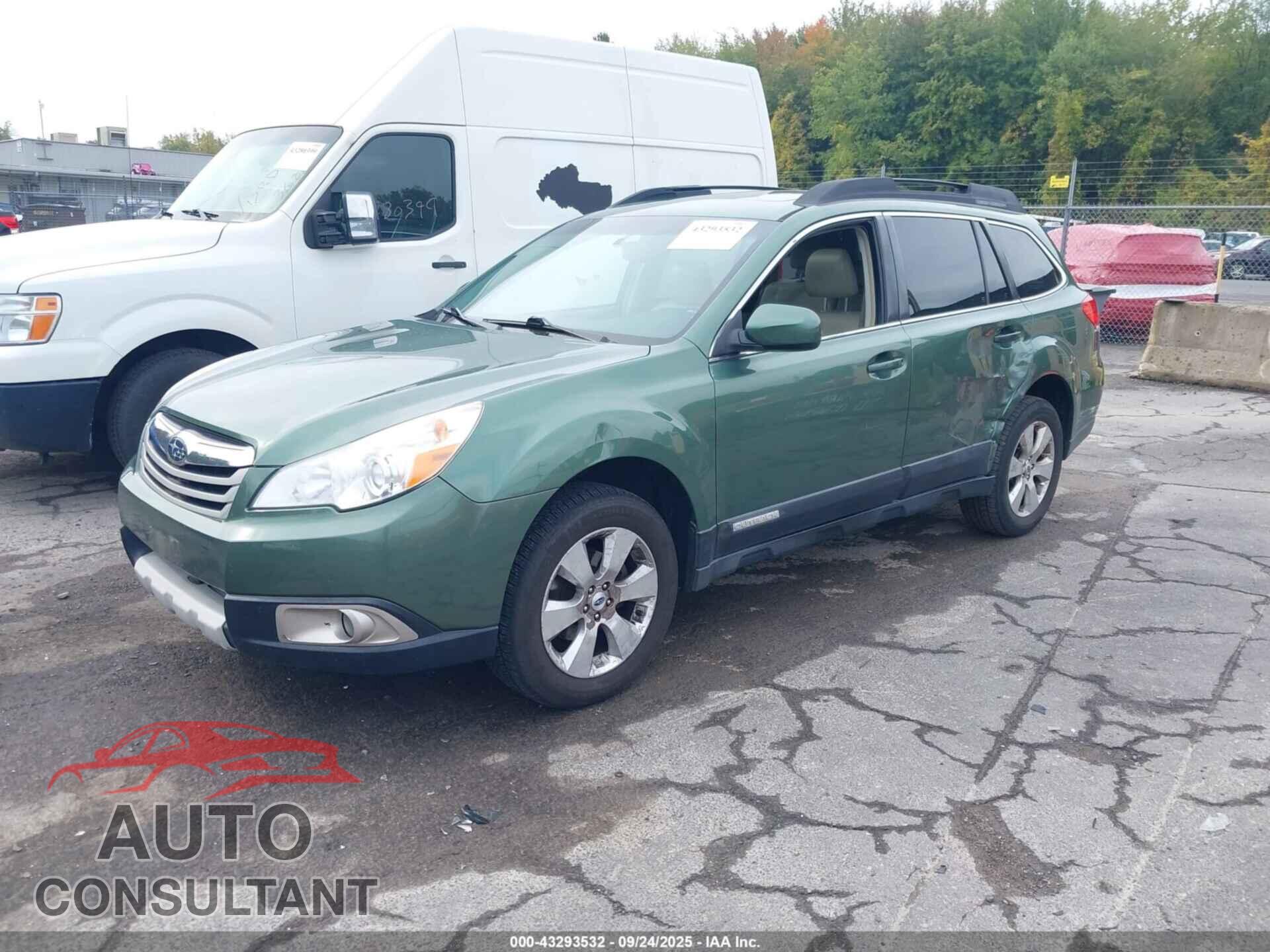 SUBARU OUTBACK 2012 - 4S4BRBLC9C3248732