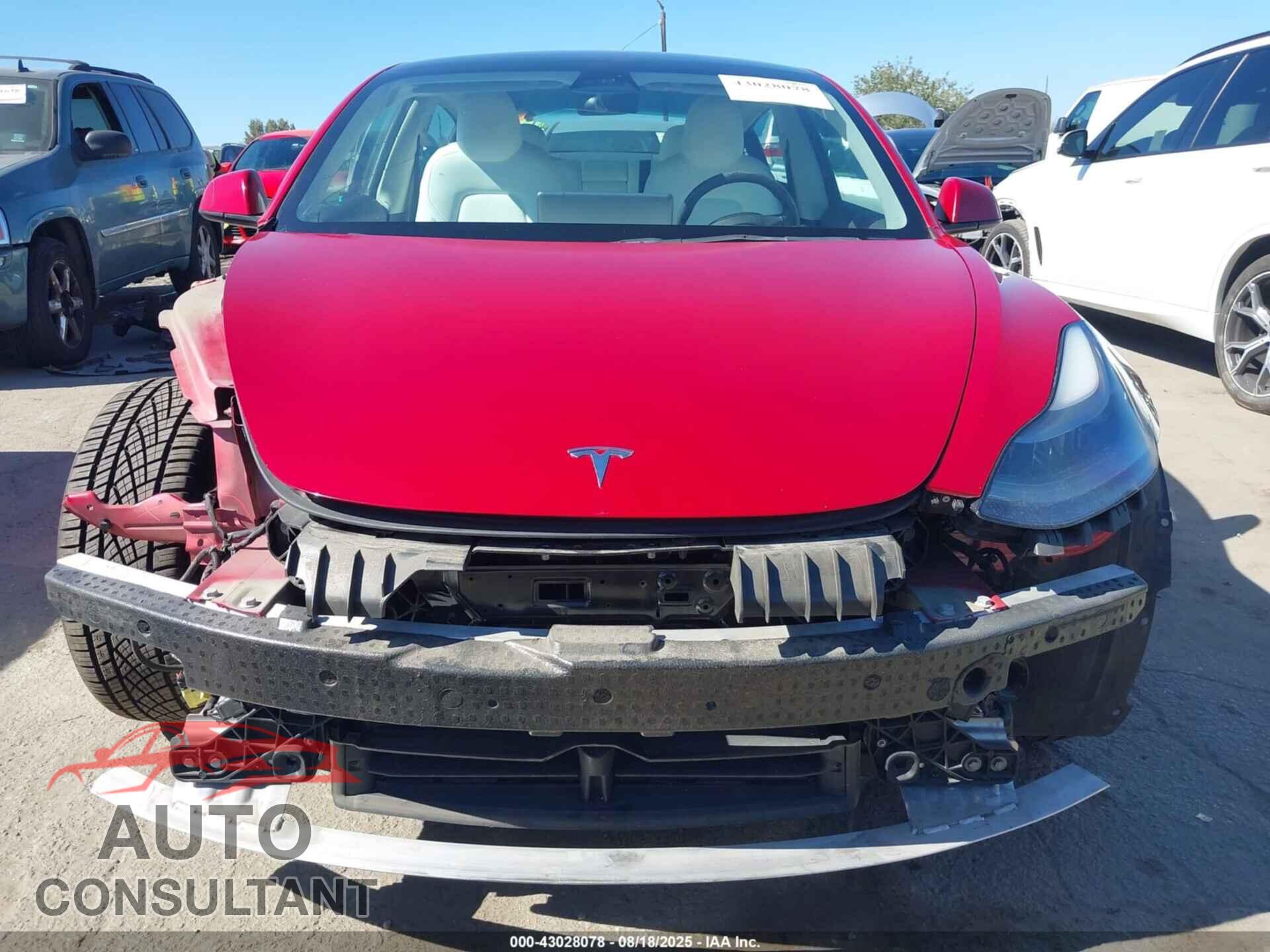 TESLA MODEL 3 2022 - 5YJ3E1EB4NF269643