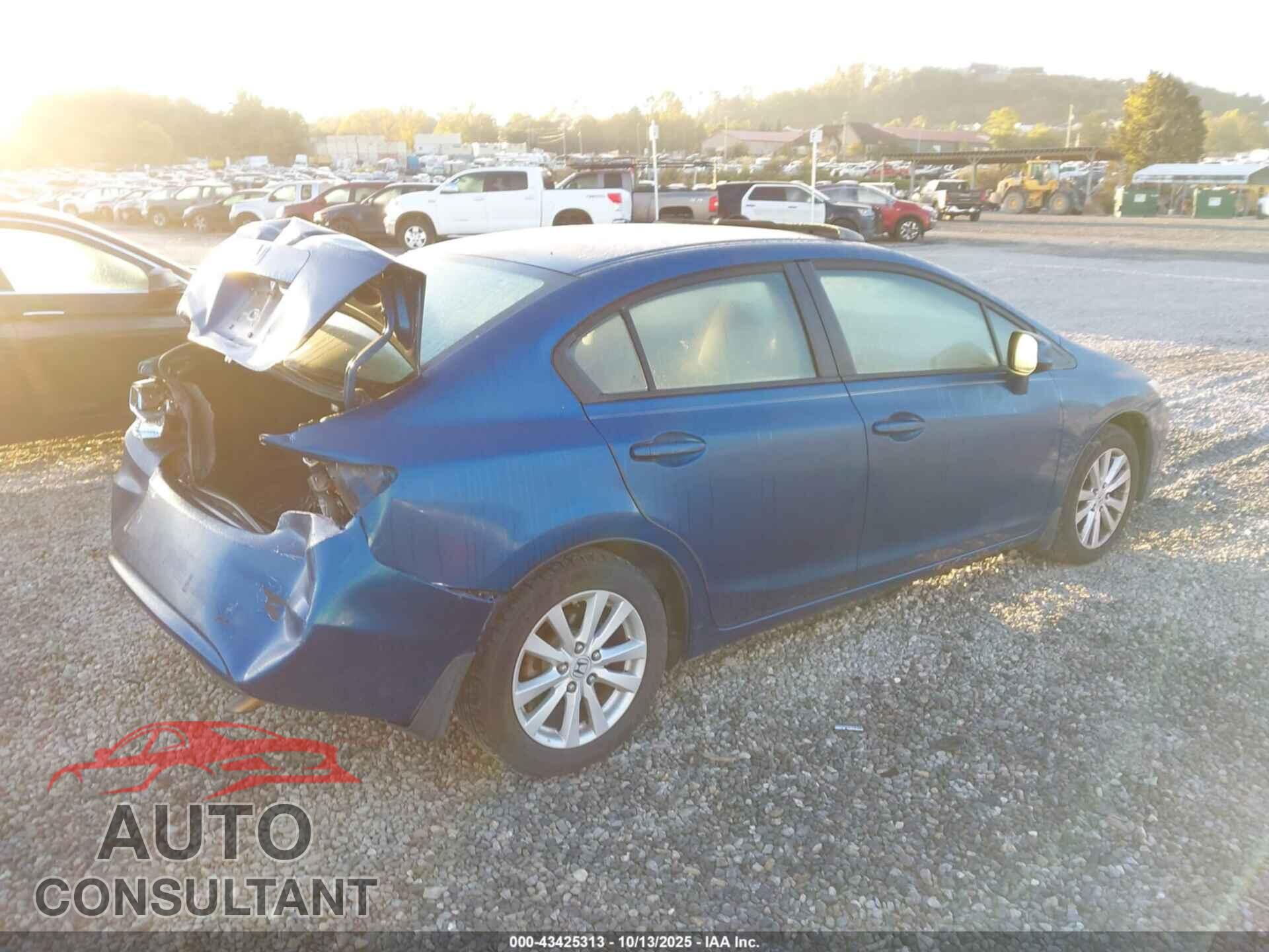 HONDA CIVIC 2012 - 19XFB2F89CE036987