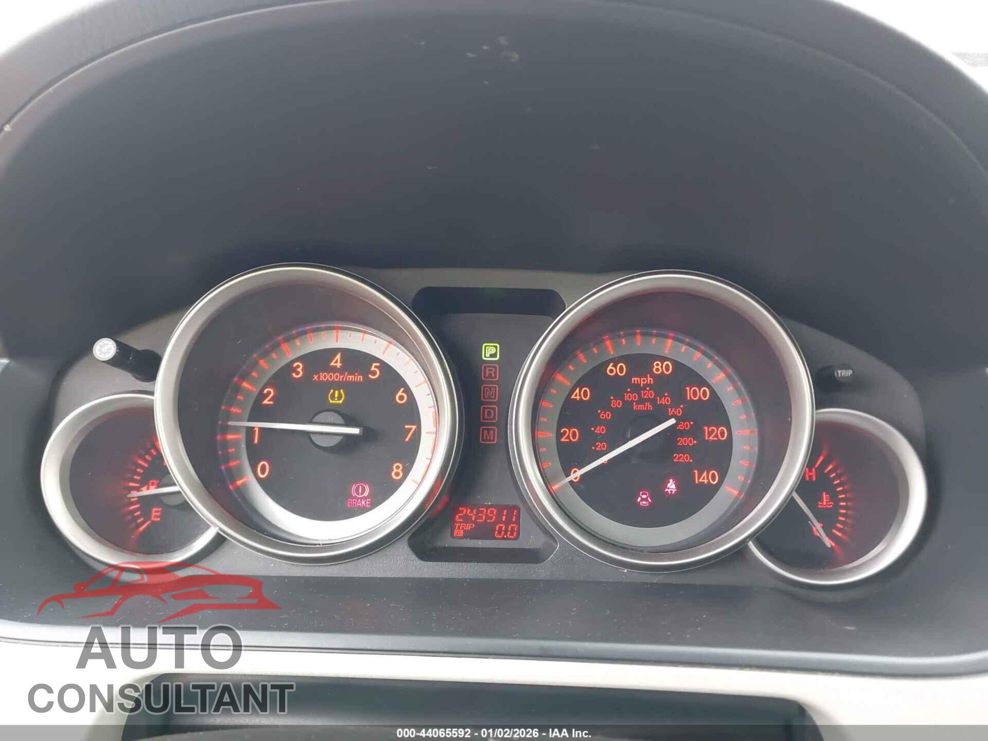 MAZDA CX-9 2012 - JM3TB2DA6C0366501