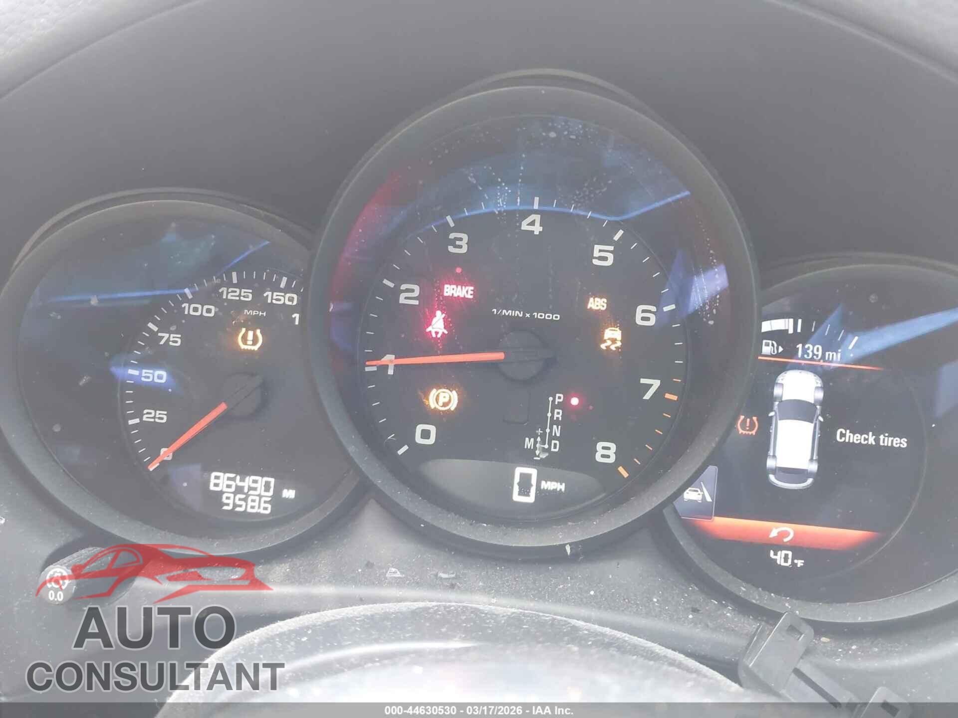 PORSCHE MACAN 2017 - WP1AA2A56HLB04377
