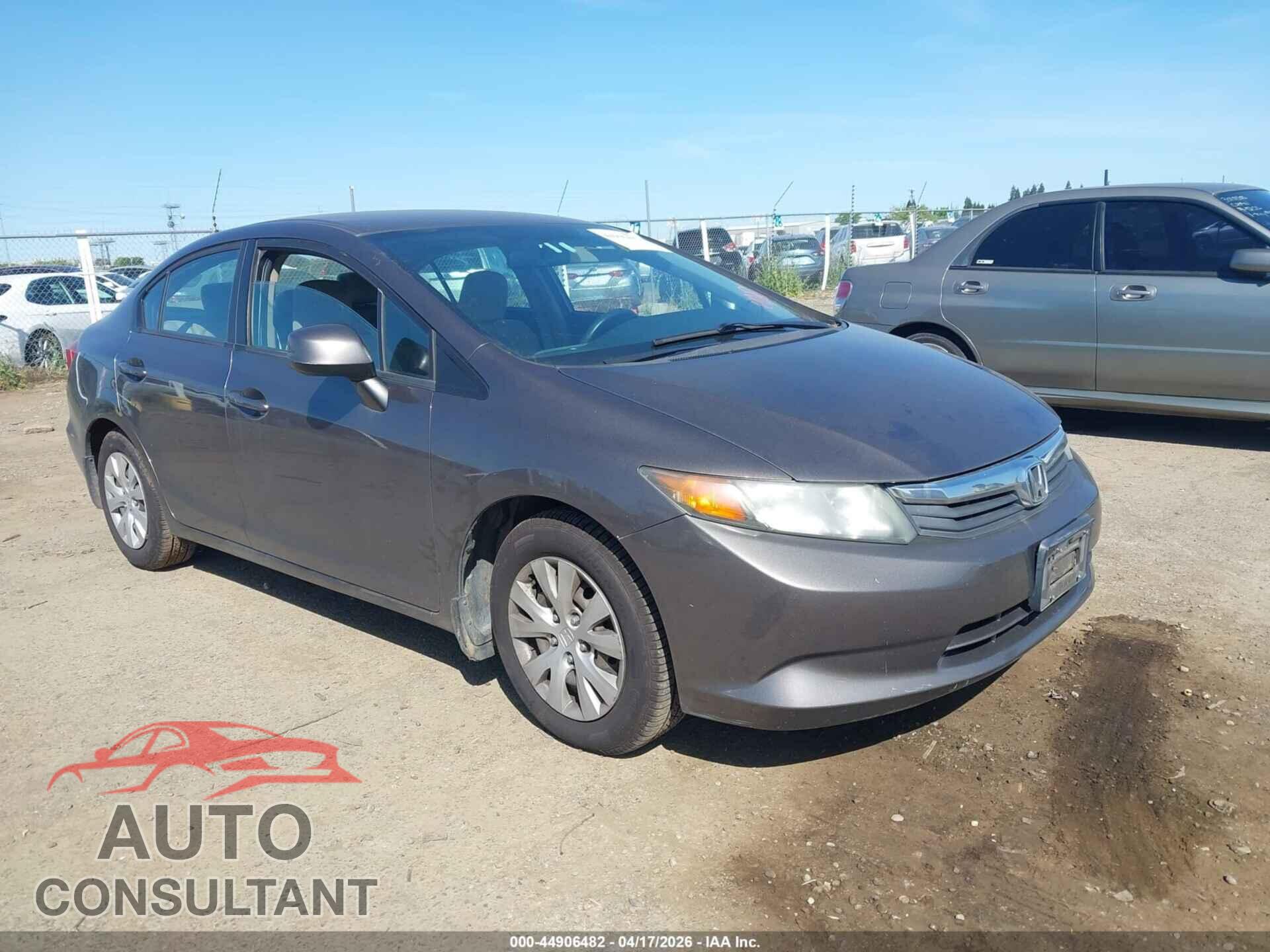 HONDA CIVIC 2012 - 19XFB2F57CE304506