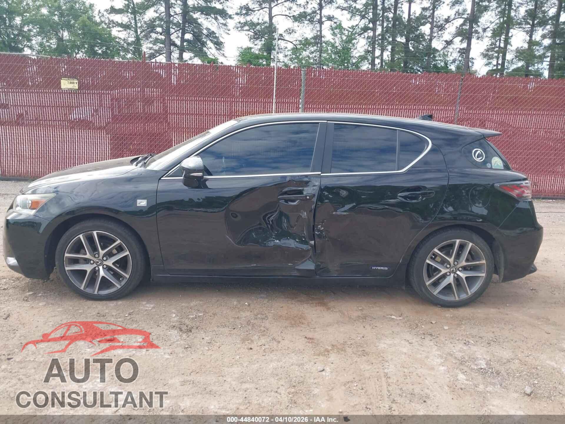 LEXUS CT 200H 2014 - JTHKD5BH0E2183746