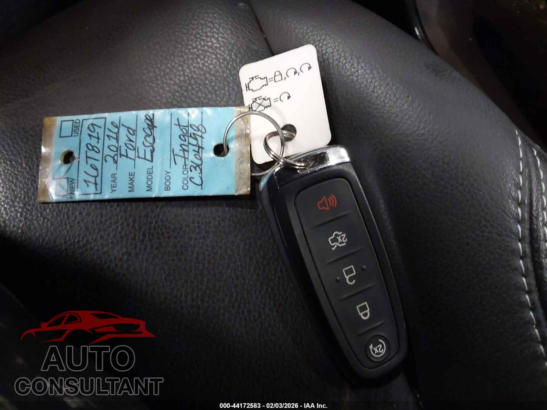 FORD ESCAPE 2016 - 1FMCU9J97GUC36498