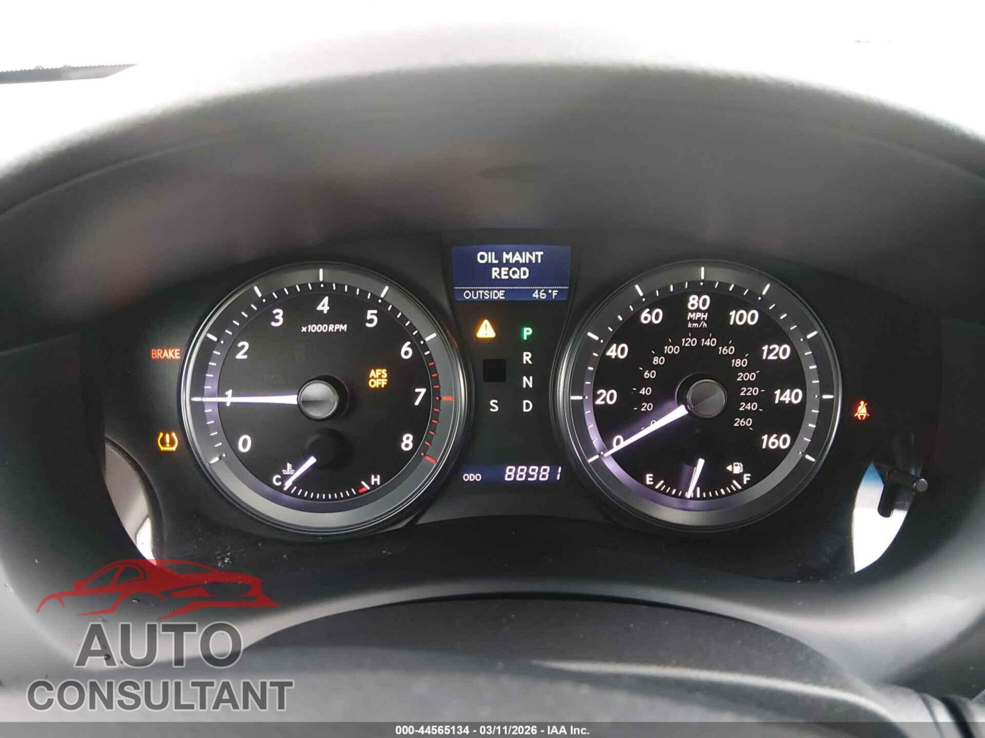 LEXUS ES 350 2011 - JTHBK1EG2B2455159