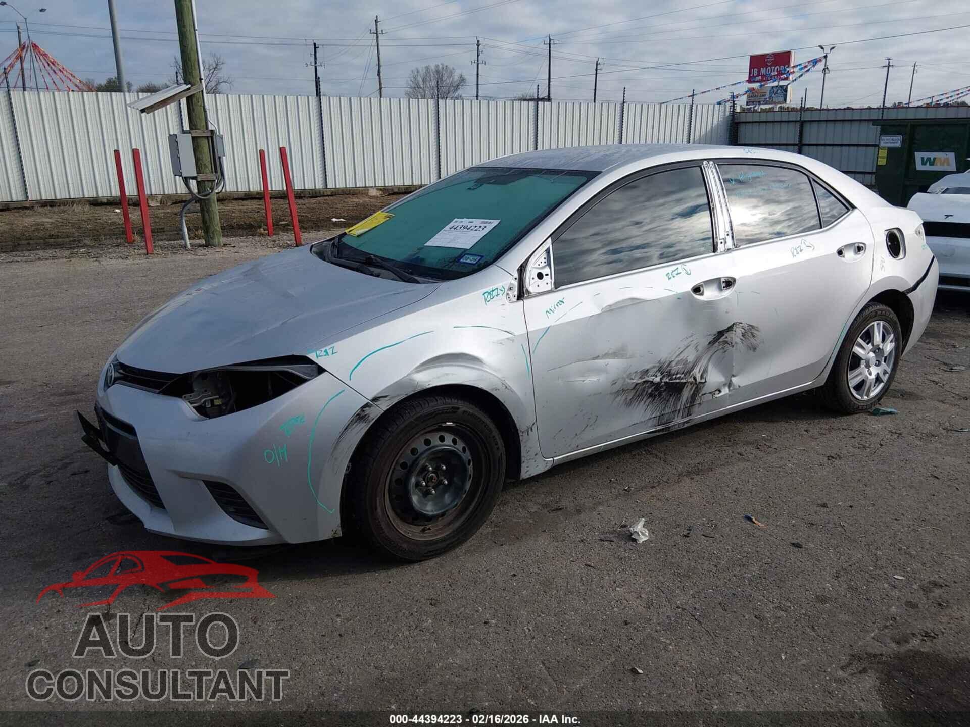 TOYOTA COROLLA 2016 - 5YFBURHE7GP558221