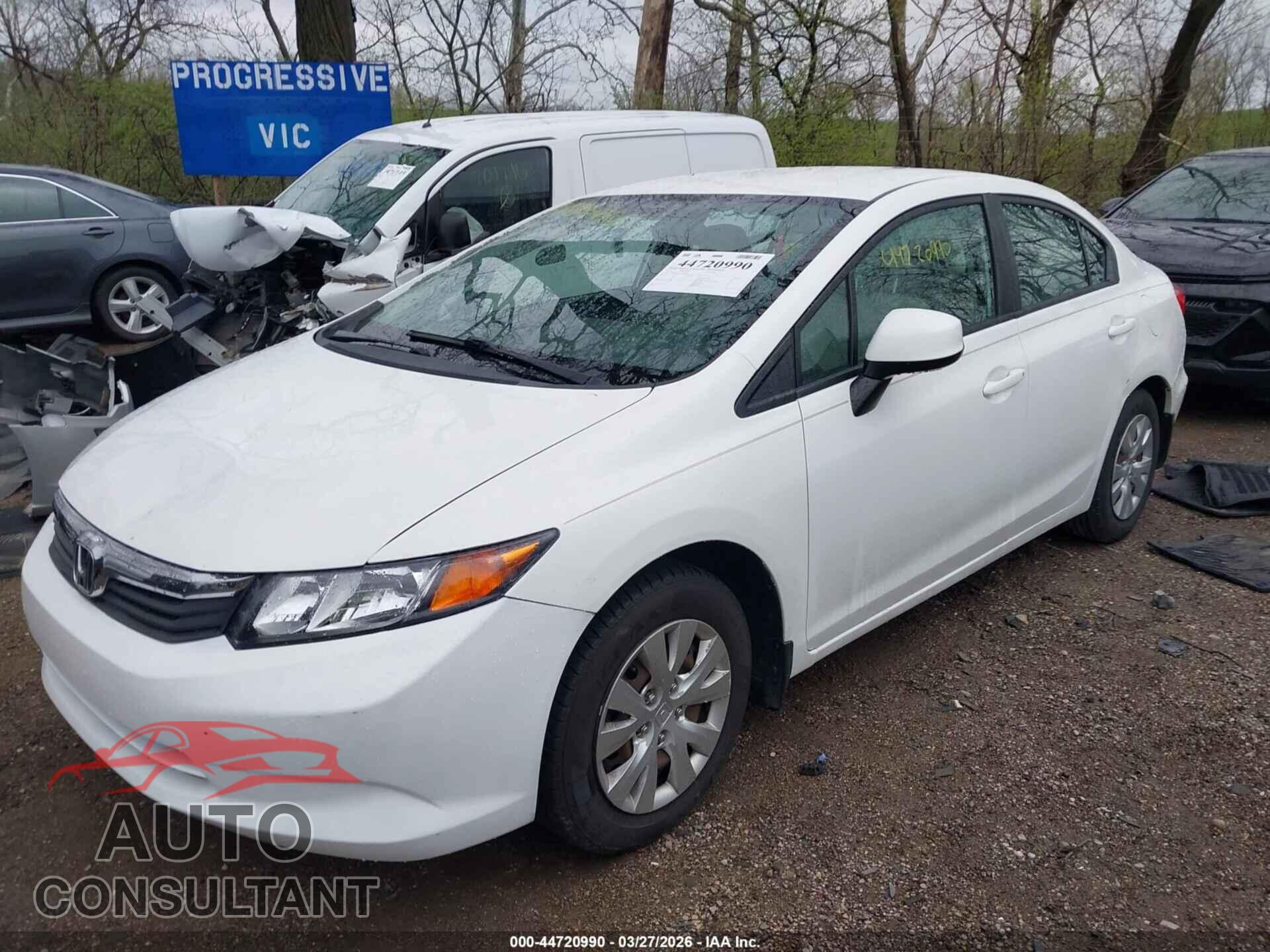 HONDA CIVIC 2012 - 19XFB2F50CE330204