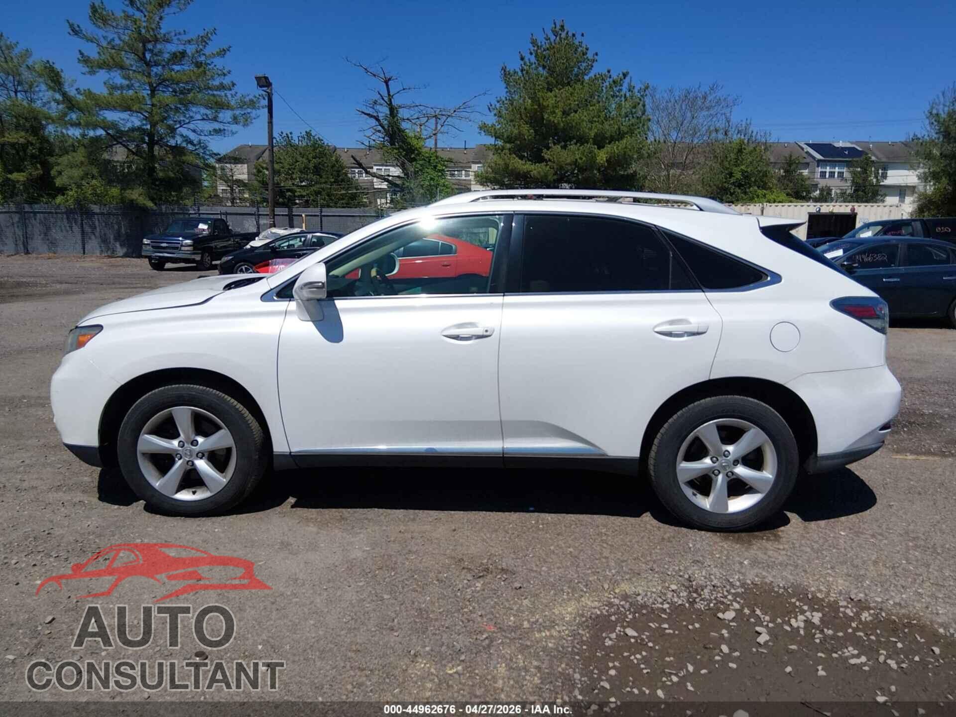LEXUS RX 350 2011 - 2T2BK1BA7BC087155