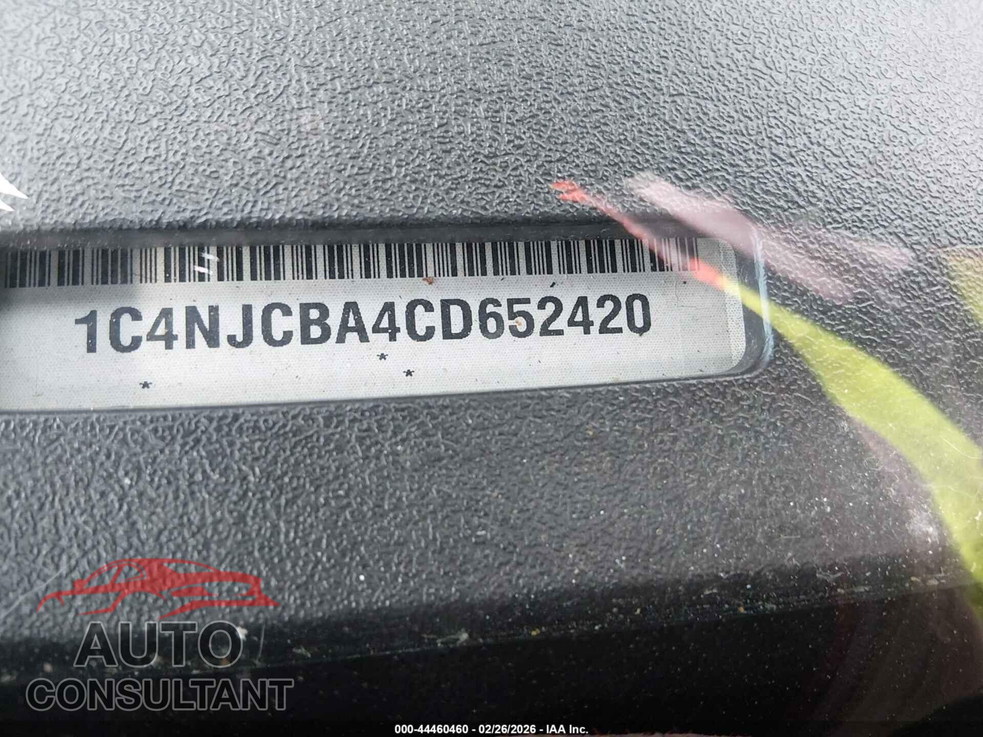 JEEP COMPASS 2012 - 1C4NJCBA4CD652420