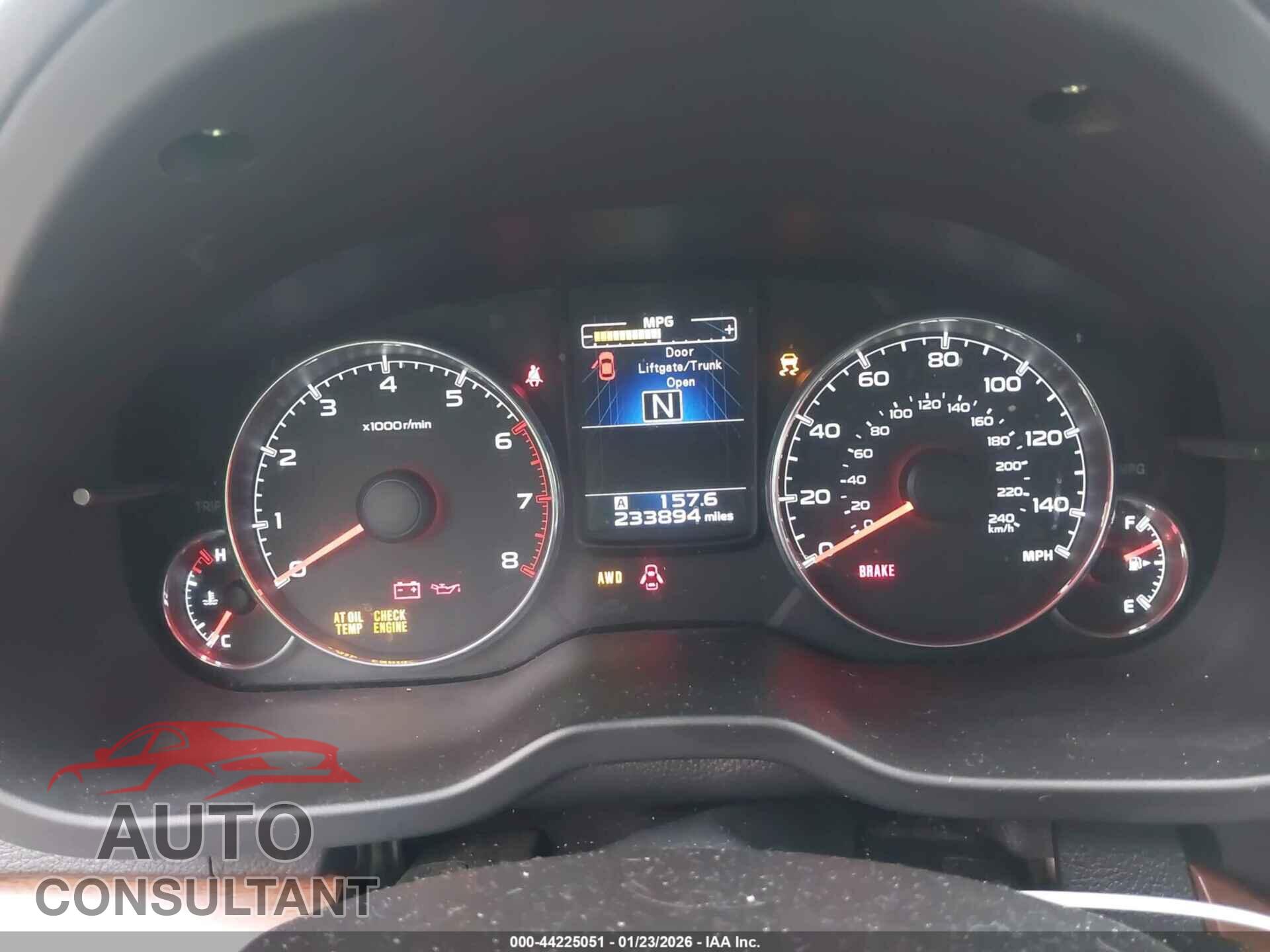 SUBARU OUTBACK 2014 - 4S4BRCMC4E3255806