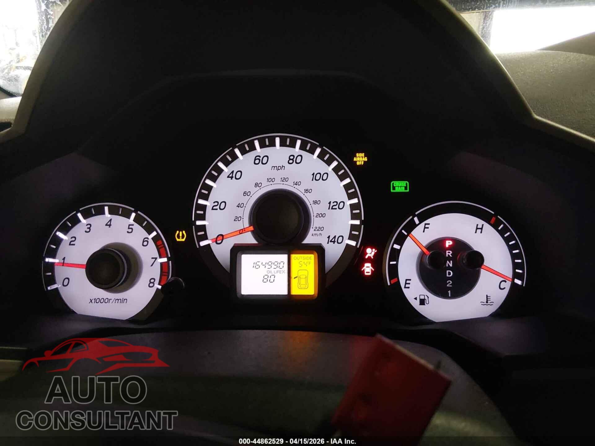 HONDA PILOT 2012 - 5FNYF4HS4CB079011