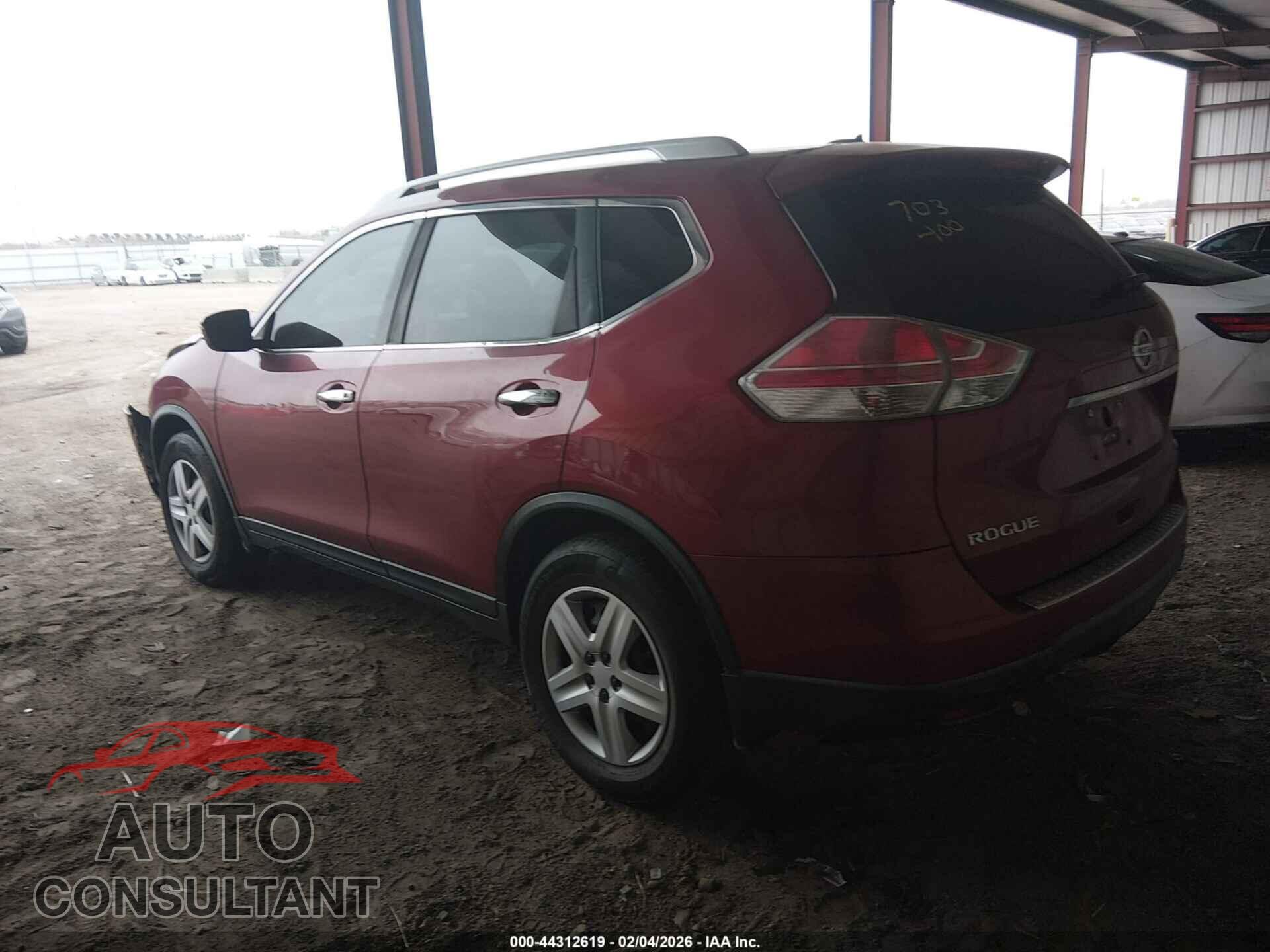 NISSAN ROGUE 2016 - KNMAT2MVXGP617419