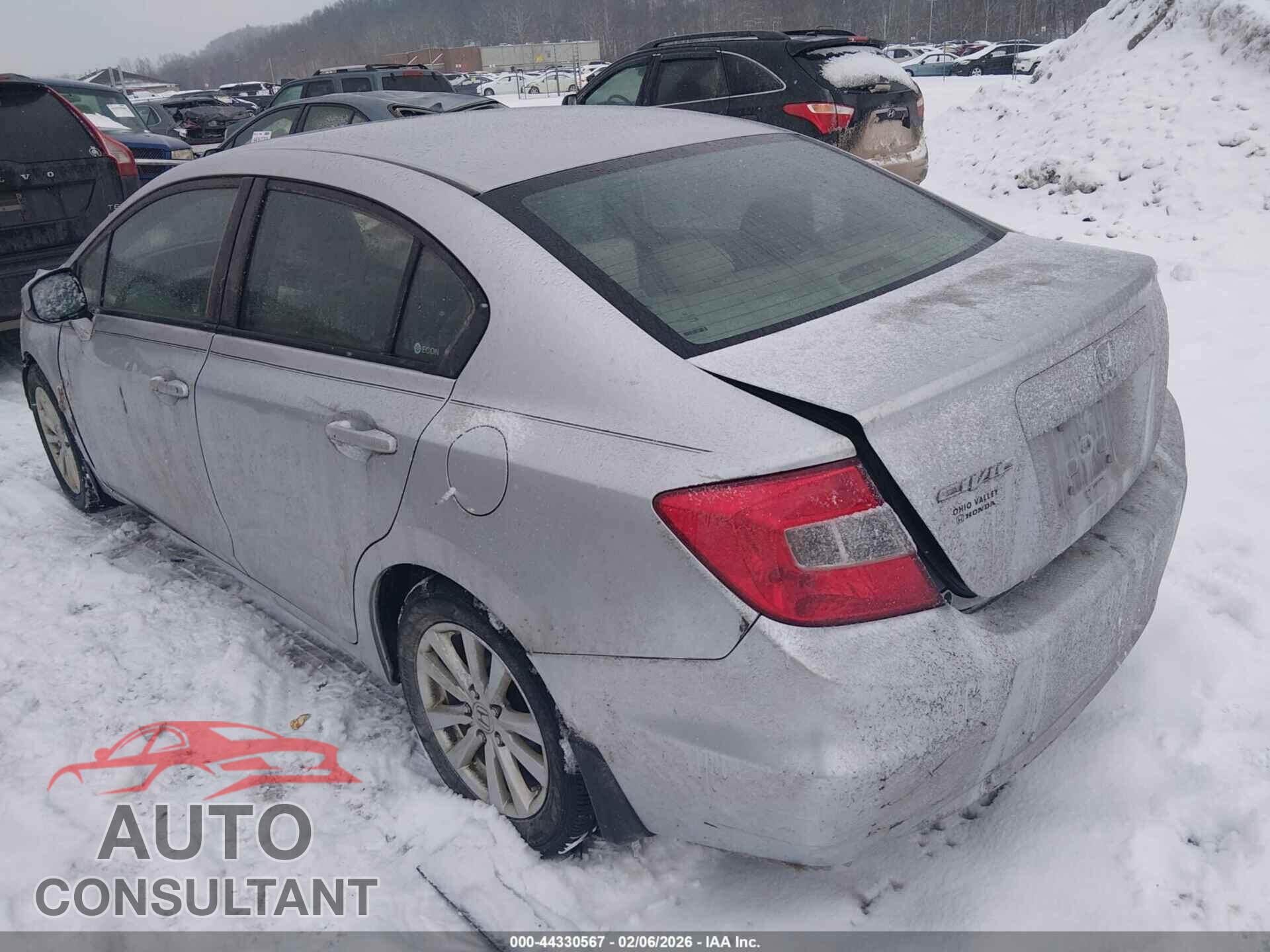 HONDA CIVIC 2012 - 2HGFB2F84CH312420