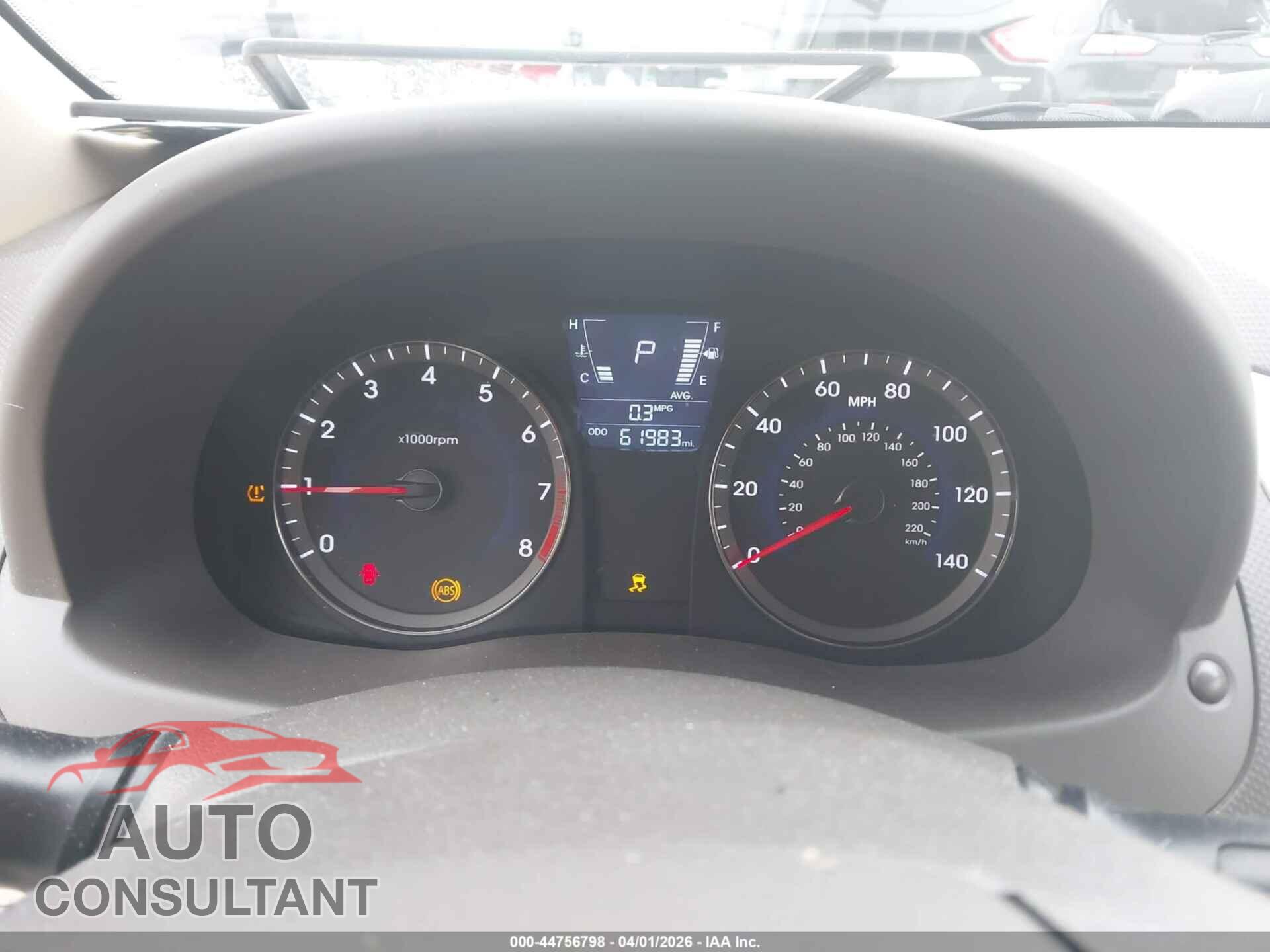 HYUNDAI ACCENT 2013 - KMHCT4AE0DU488916