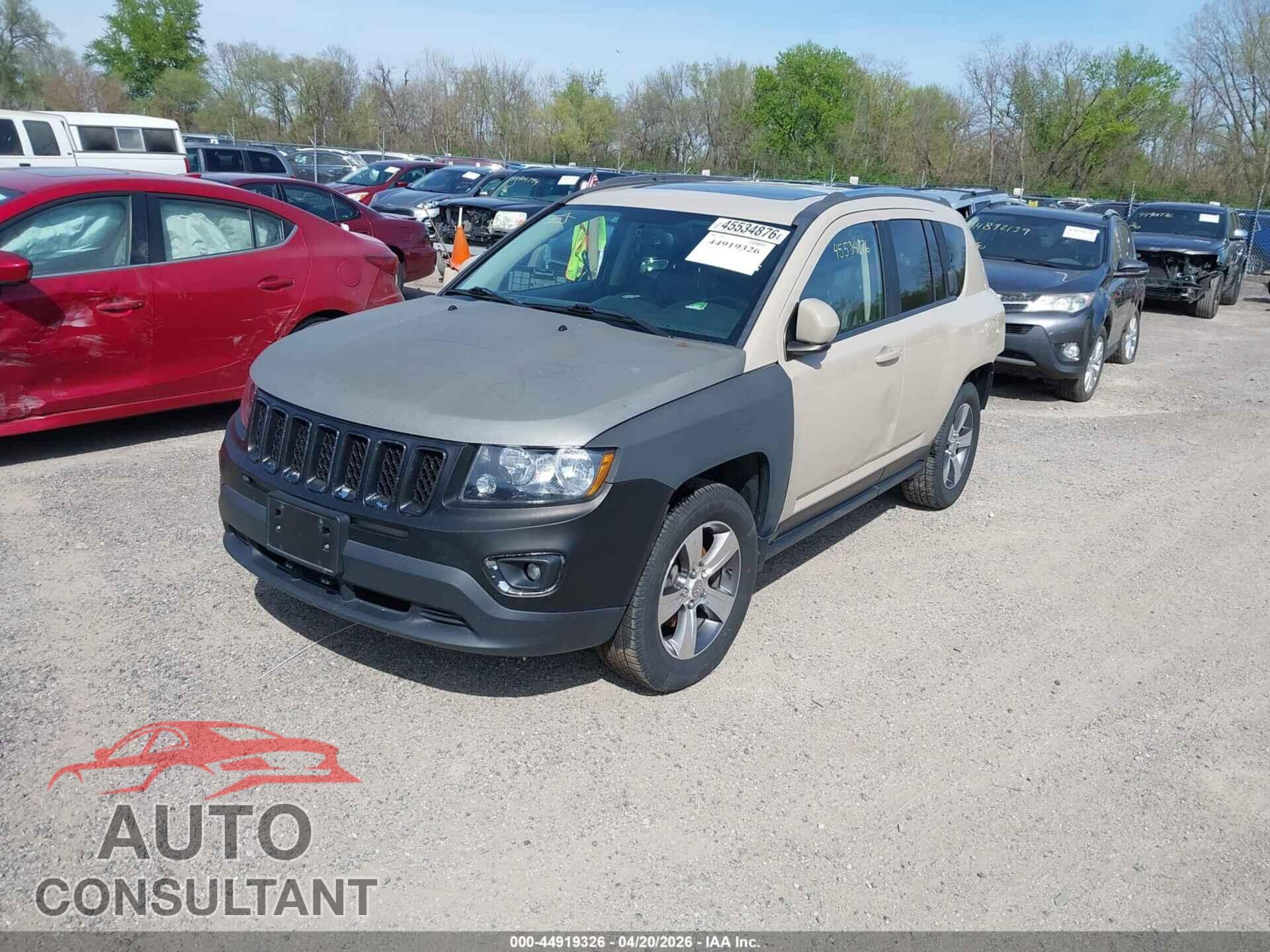 JEEP COMPASS 2017 - 1C4NJDEB4HD171780