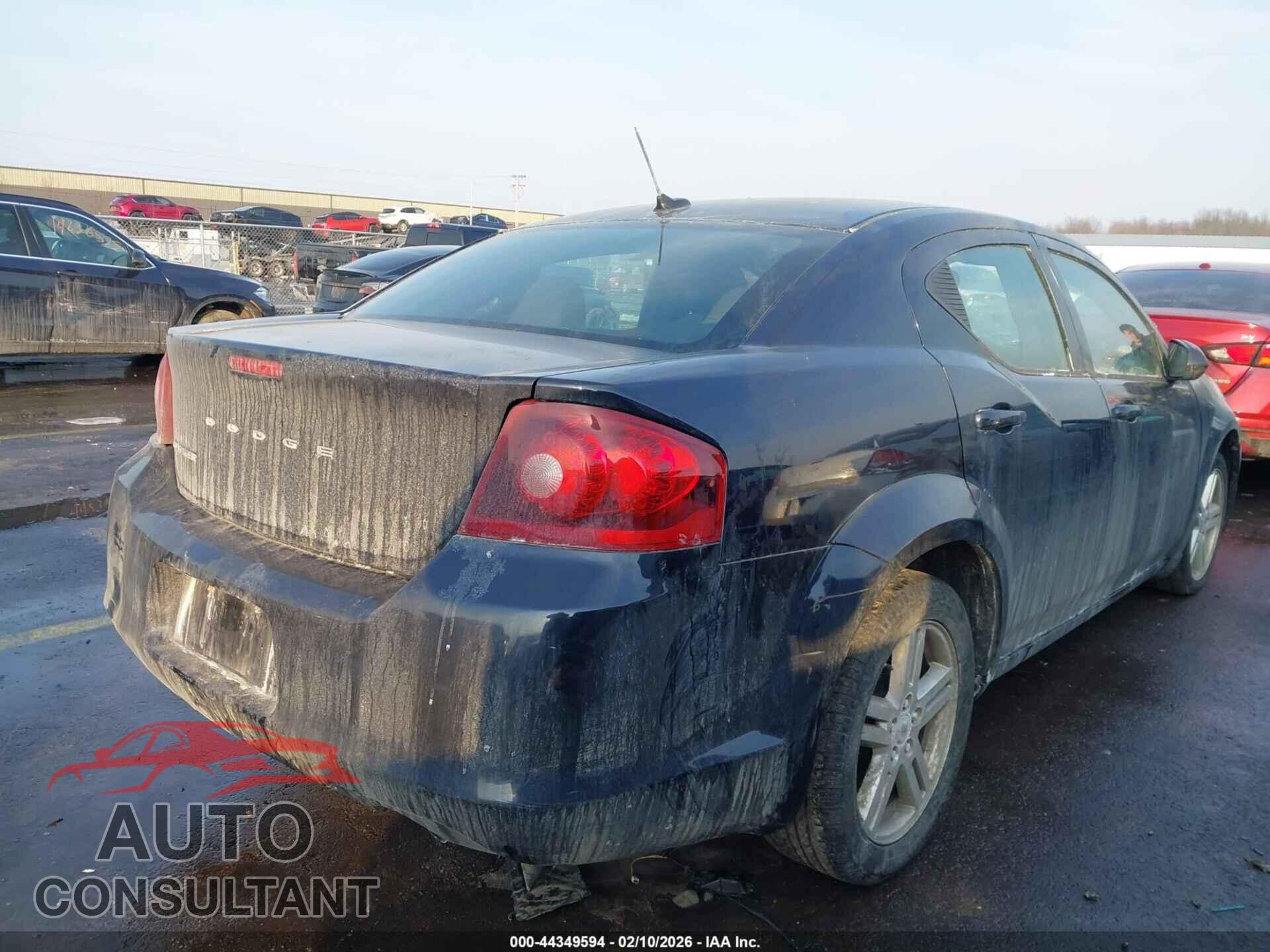 DODGE AVENGER 2012 - 1C3CDZCB8CN177703