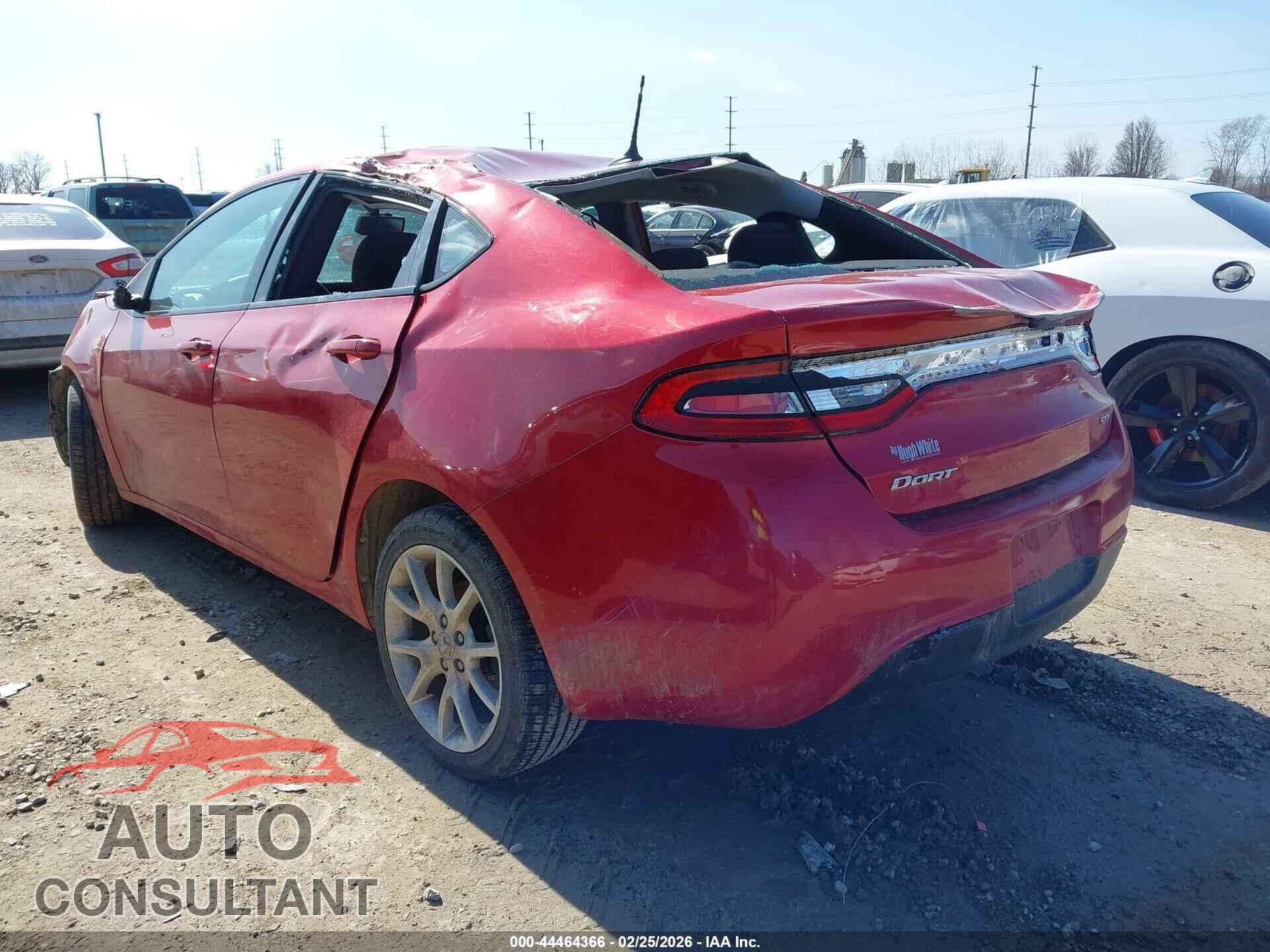 DODGE DART 2013 - 1C3CDFBA7DD182535