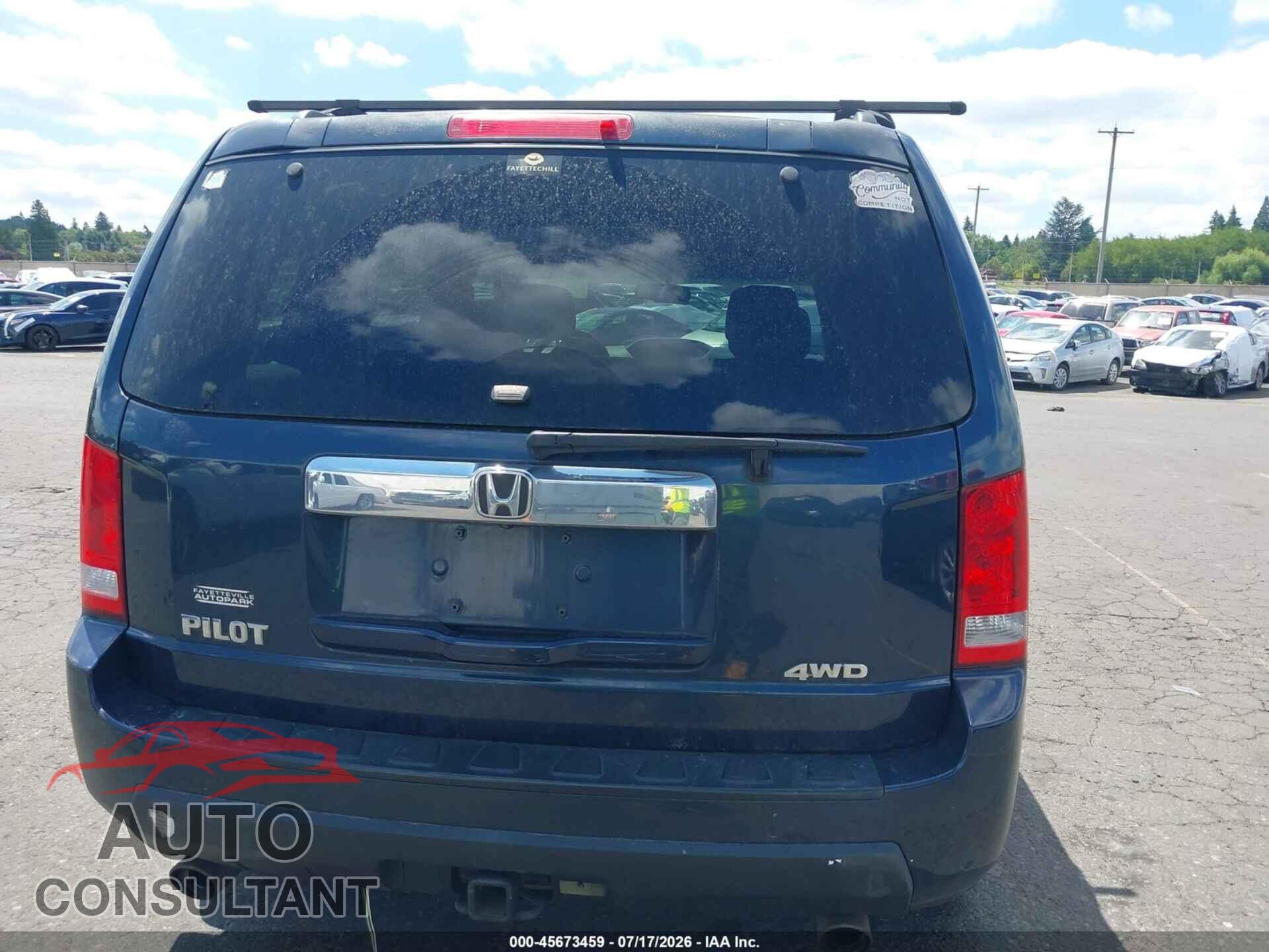 HONDA PILOT 2011 - 5FNYF4H76BB012944