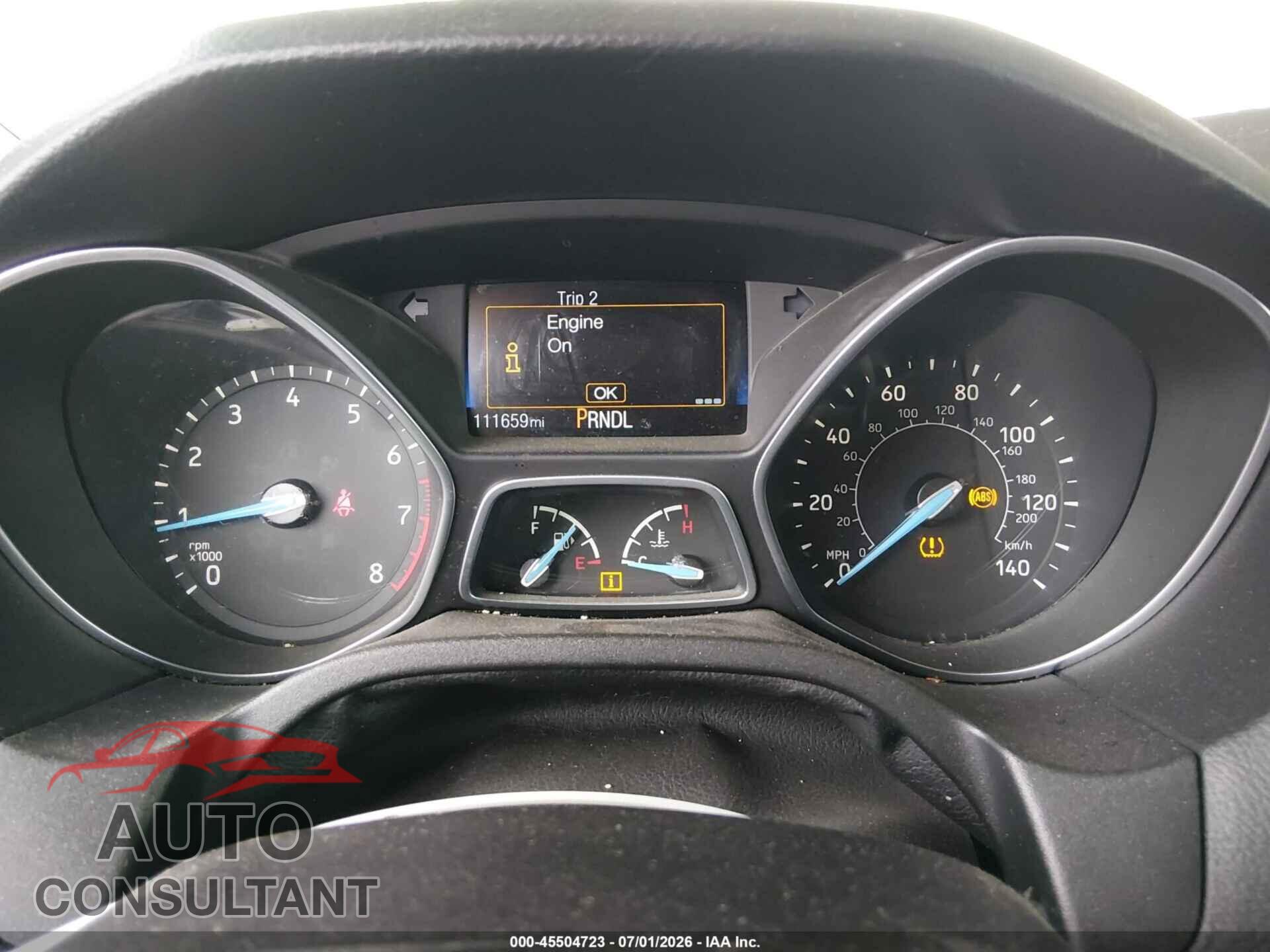 FORD FOCUS 2017 - 1FADP3E22HL325211