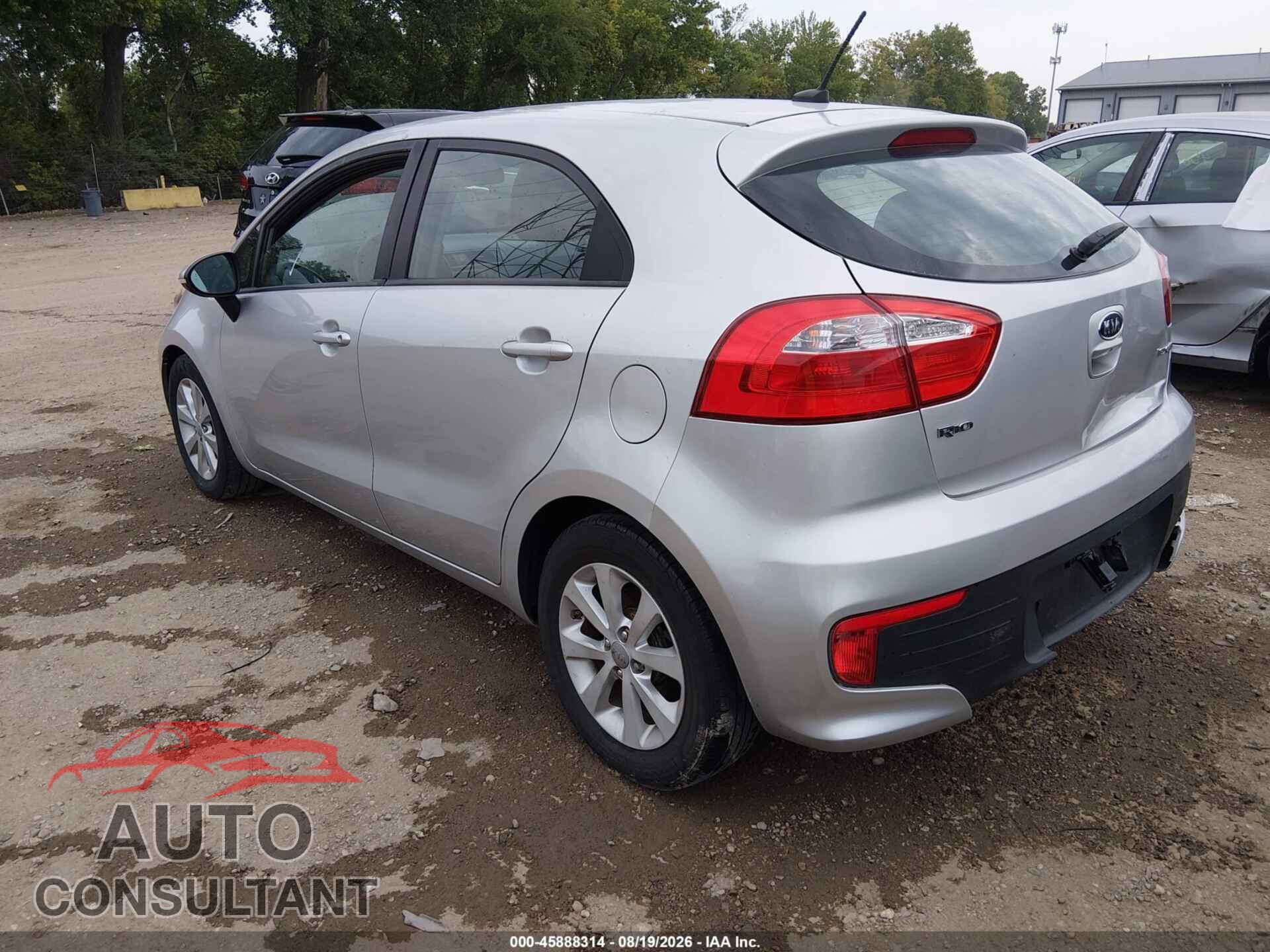 KIA RIO5 2012 - KNADN5A35C6033129