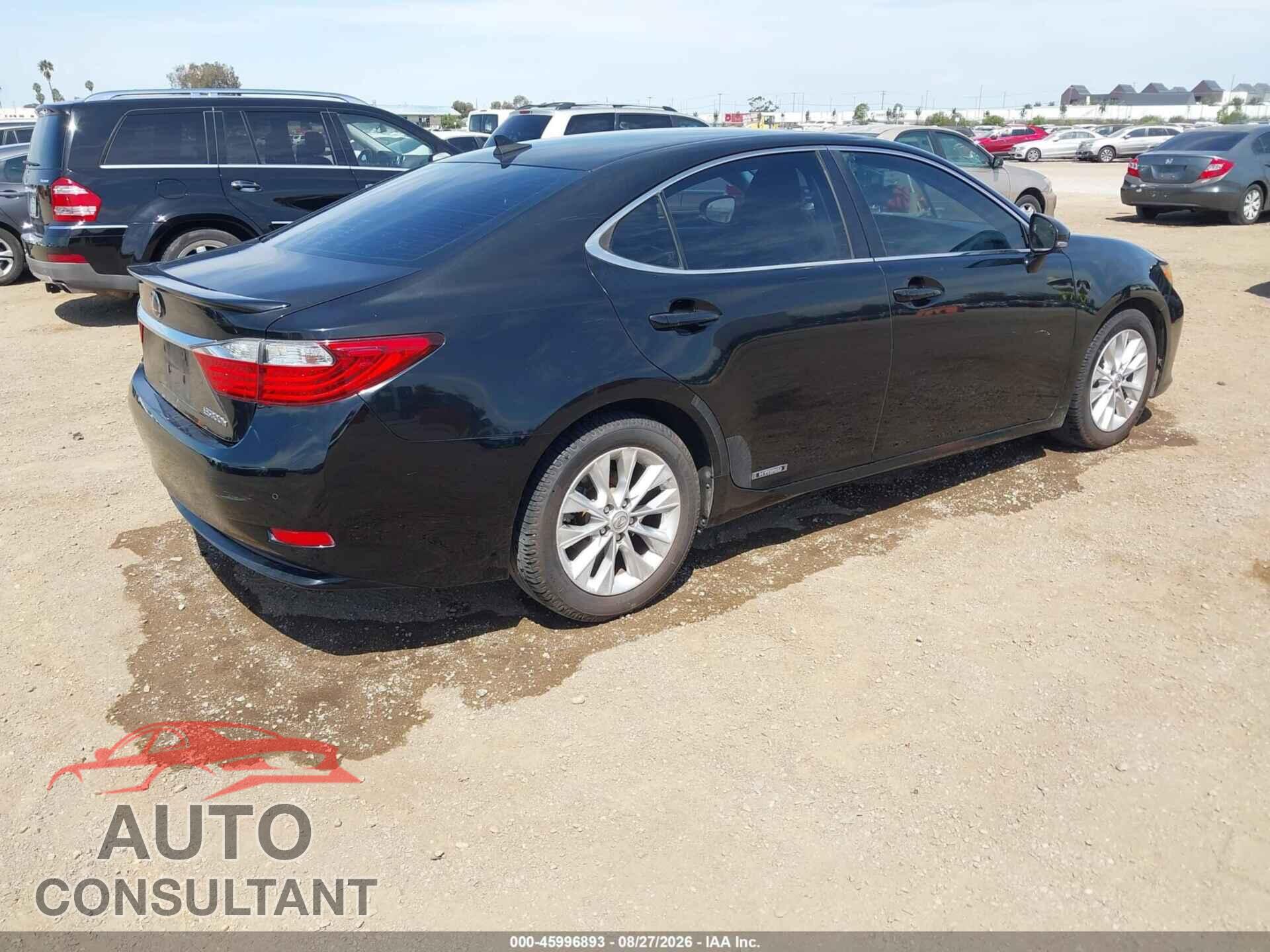 LEXUS ES 300H 2013 - JTHBW1GG4D2000768