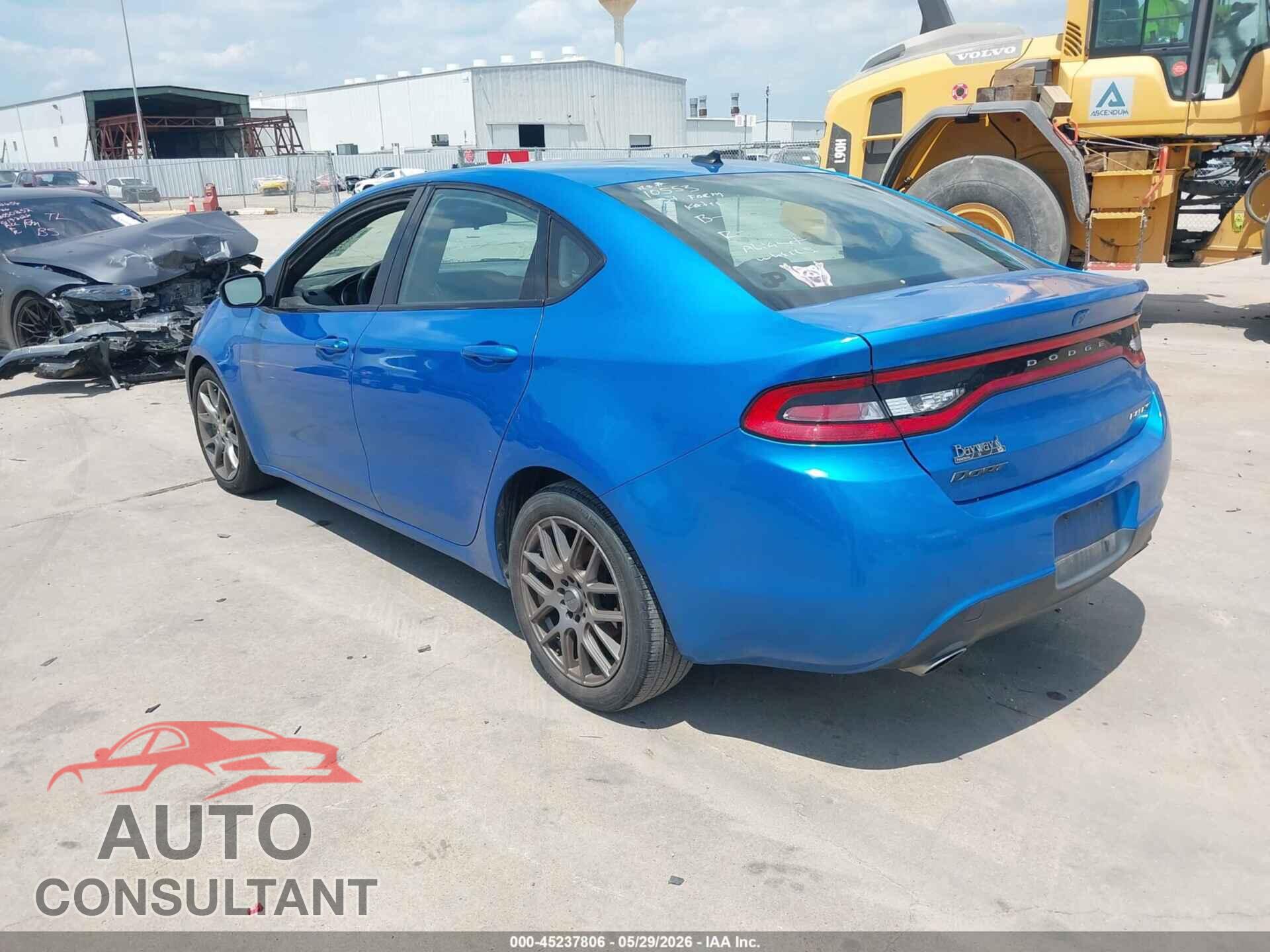 DODGE DART 2015 - 1C3CDFBB5FD237849