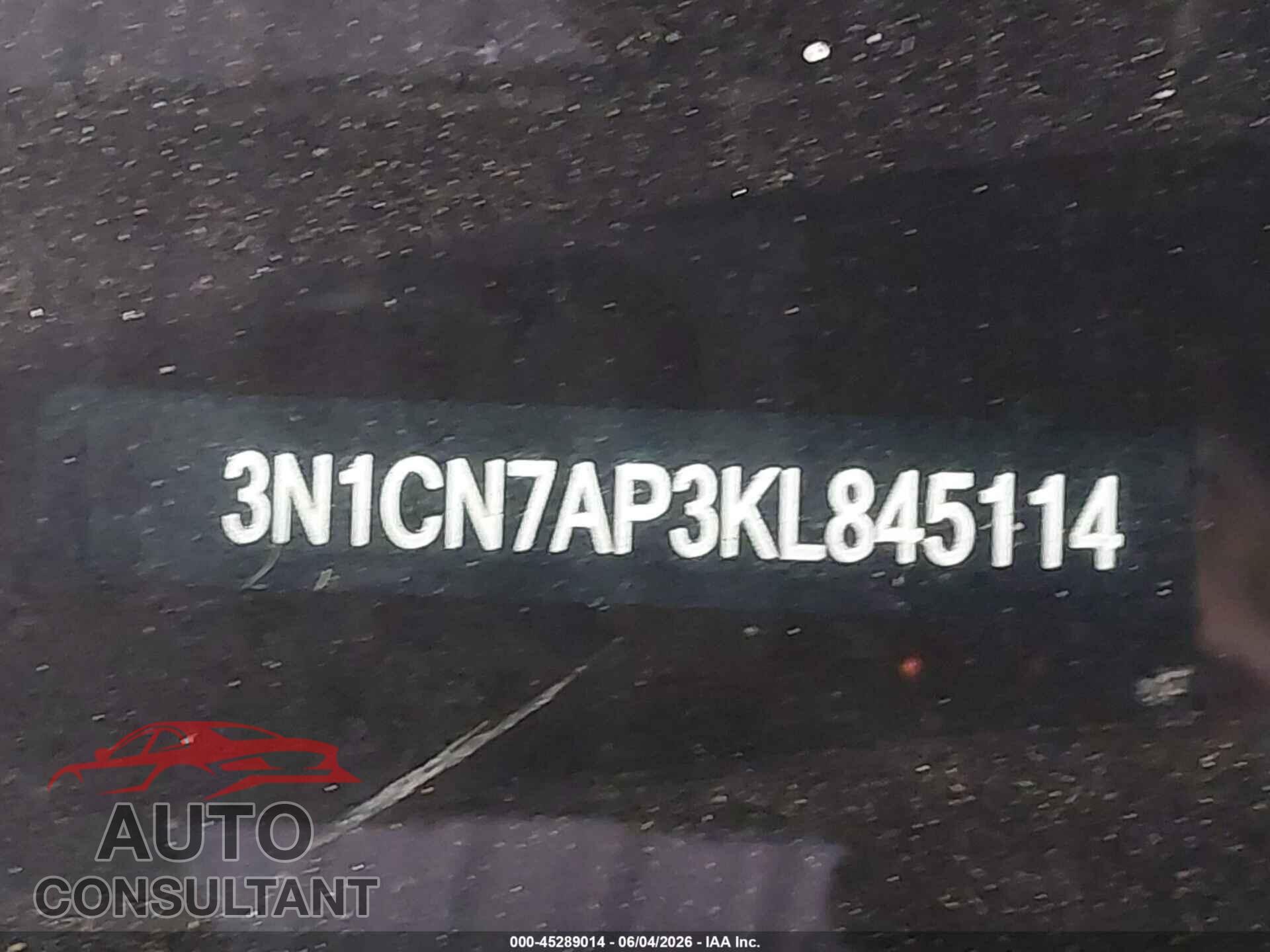 NISSAN VERSA 2019 - 3N1CN7AP3KL845114