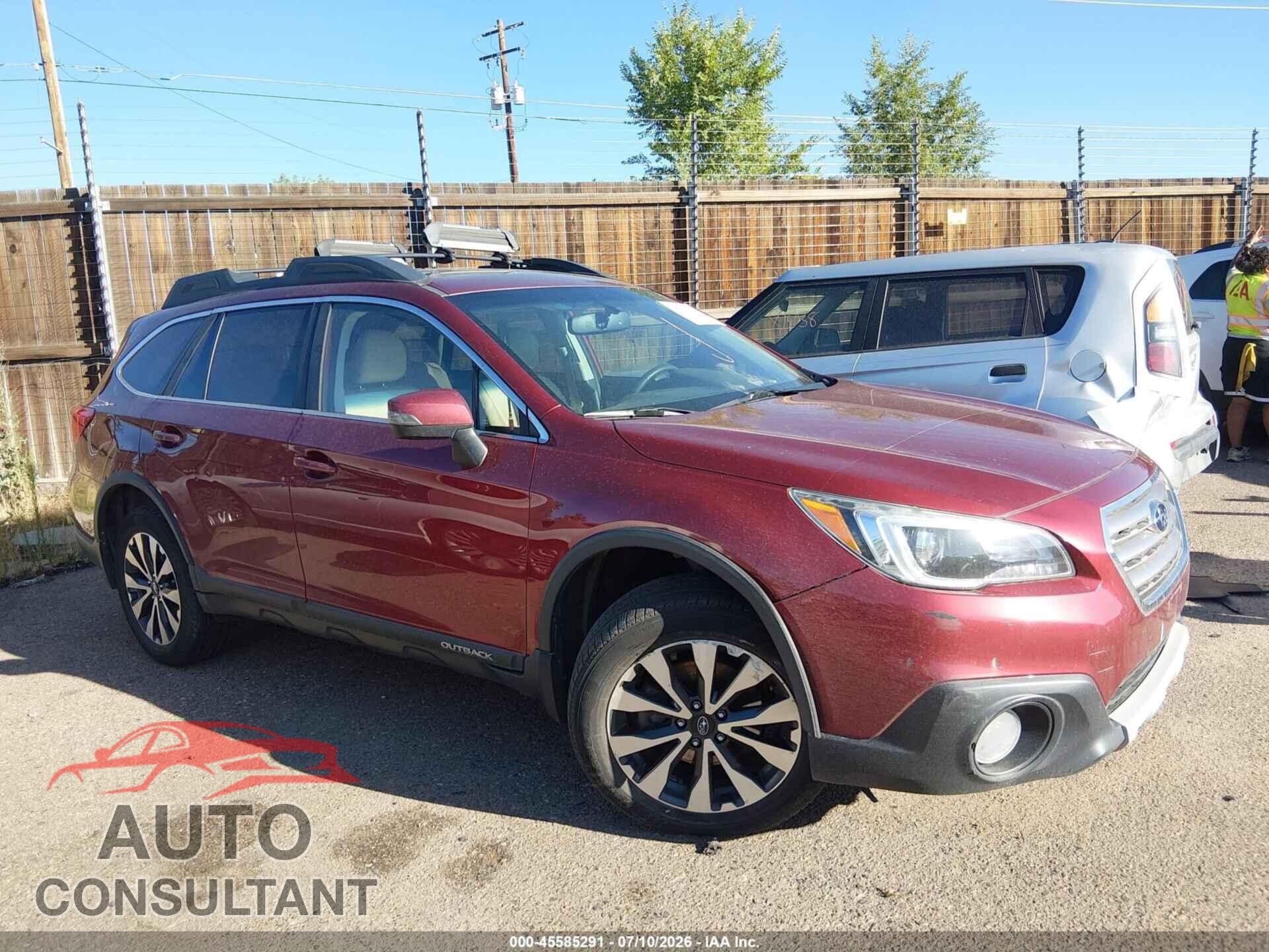 SUBARU OUTBACK 2015 - 4S4BSELC7F3262221