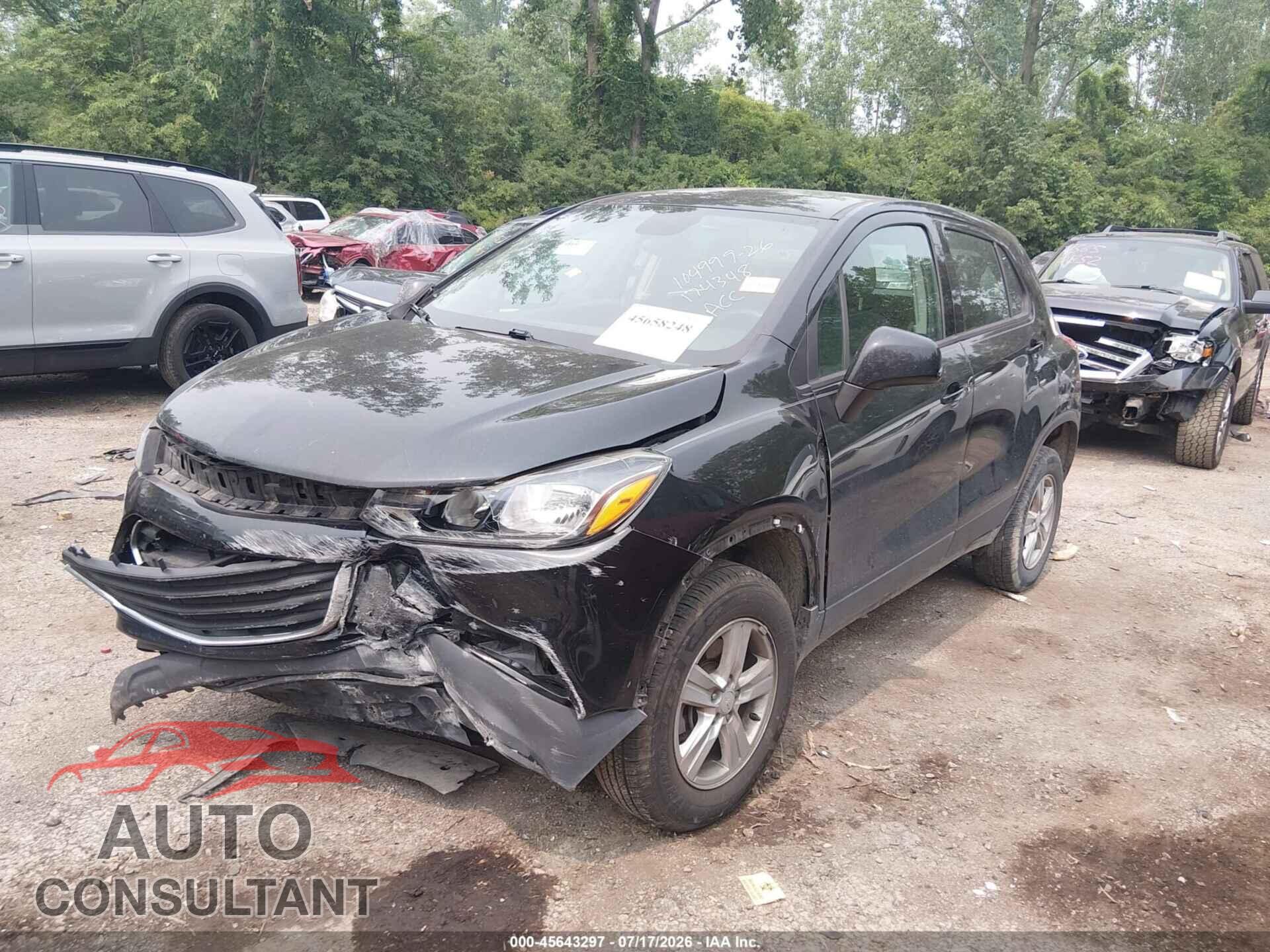 CHEVROLET TRAX 2019 - 3GNCJNSB4KL174348